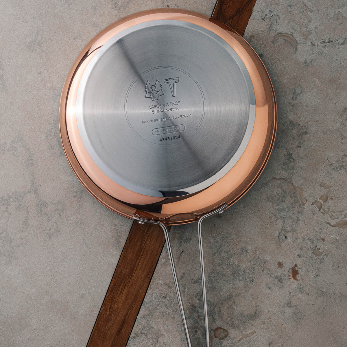 Vargen & Thor Mjölner Modell YB JR stekepanne 22 cm kopper