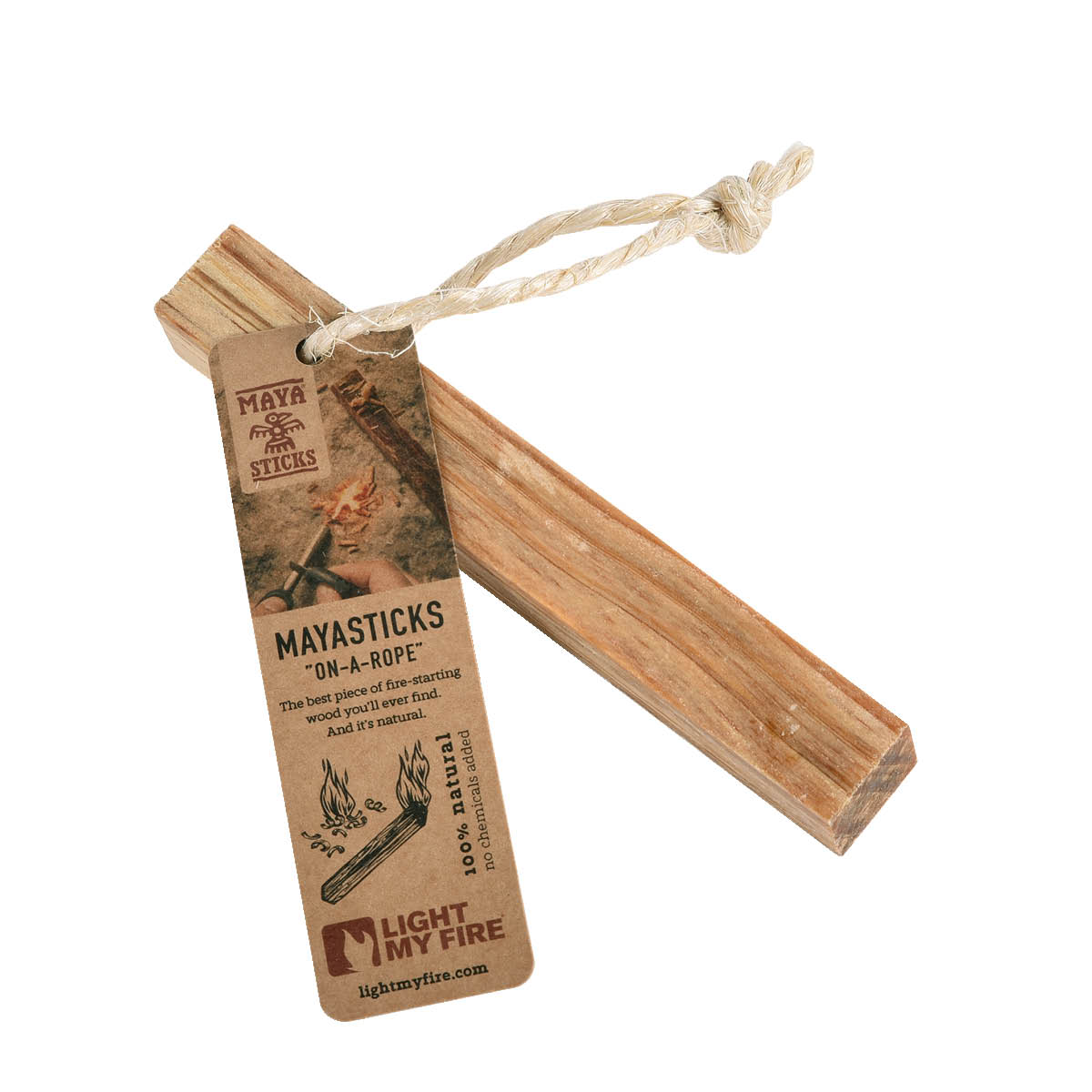 Light My Fire MayaSticks On-A-Rope opptenningspinner 16 cm furu