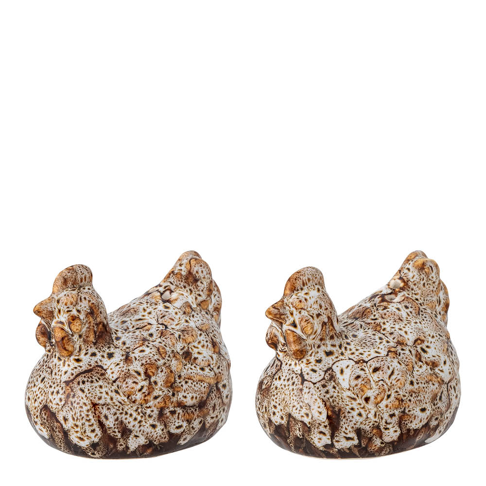 Bloomingville Salt og pepperbøssesett Chicky 2 cl 2 stk hvit