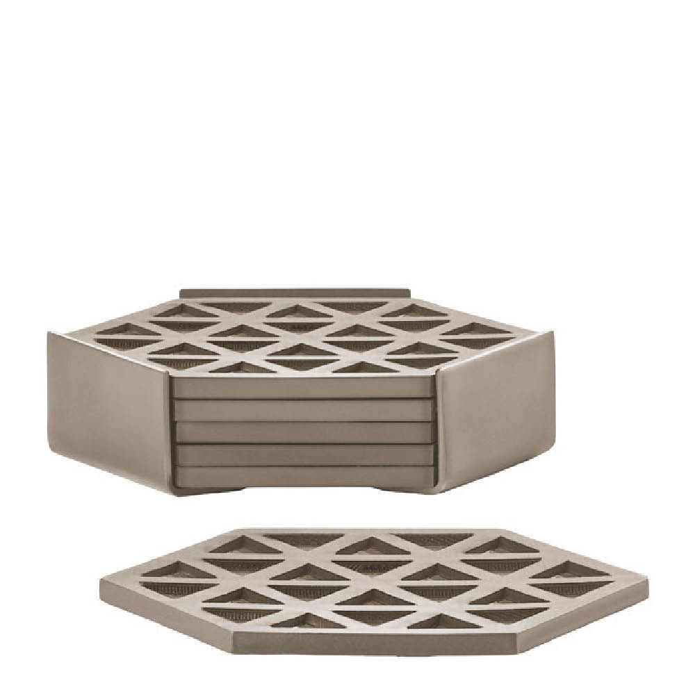 Zone Denmark Triangles glassbrikker 6 stk taupe