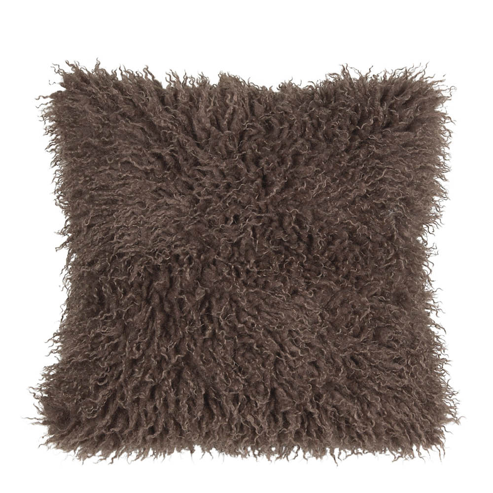 Fondaco Curly kuddfodral 48x48 cm brun