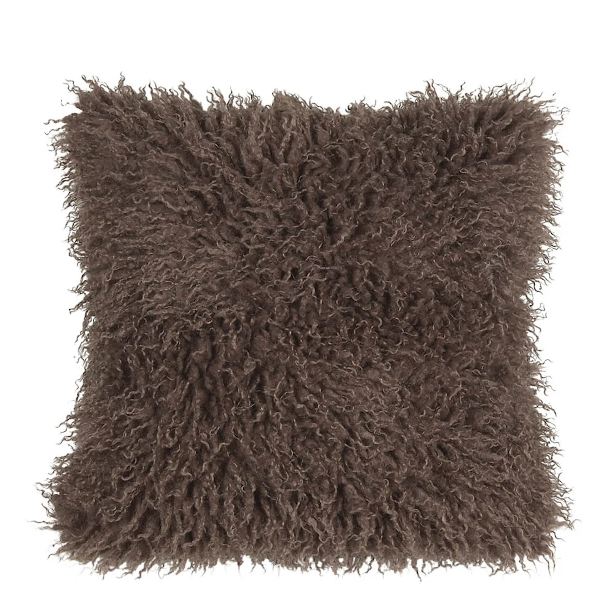 Fondaco Curly kuddfodral 48x48 cm brun