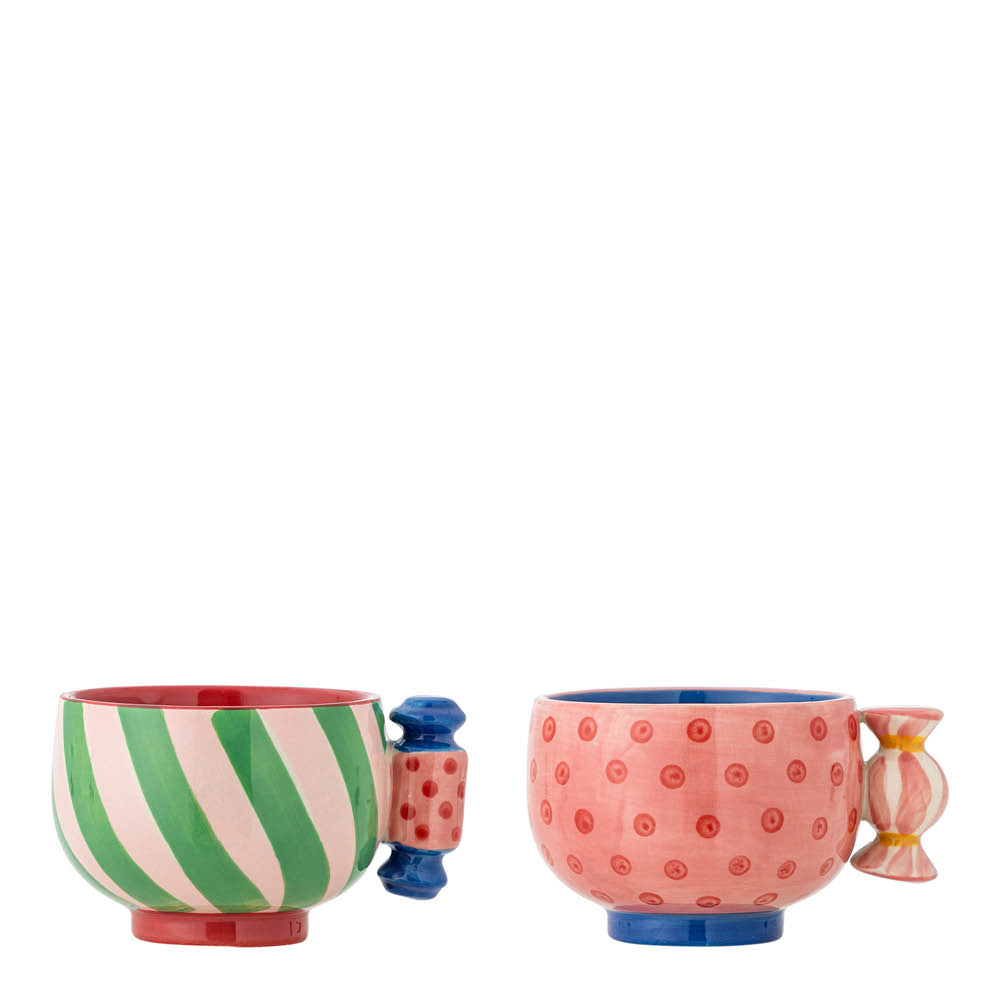 Bloomingville Caramella muki 2 kpl 25 cl vaaleanpunainen