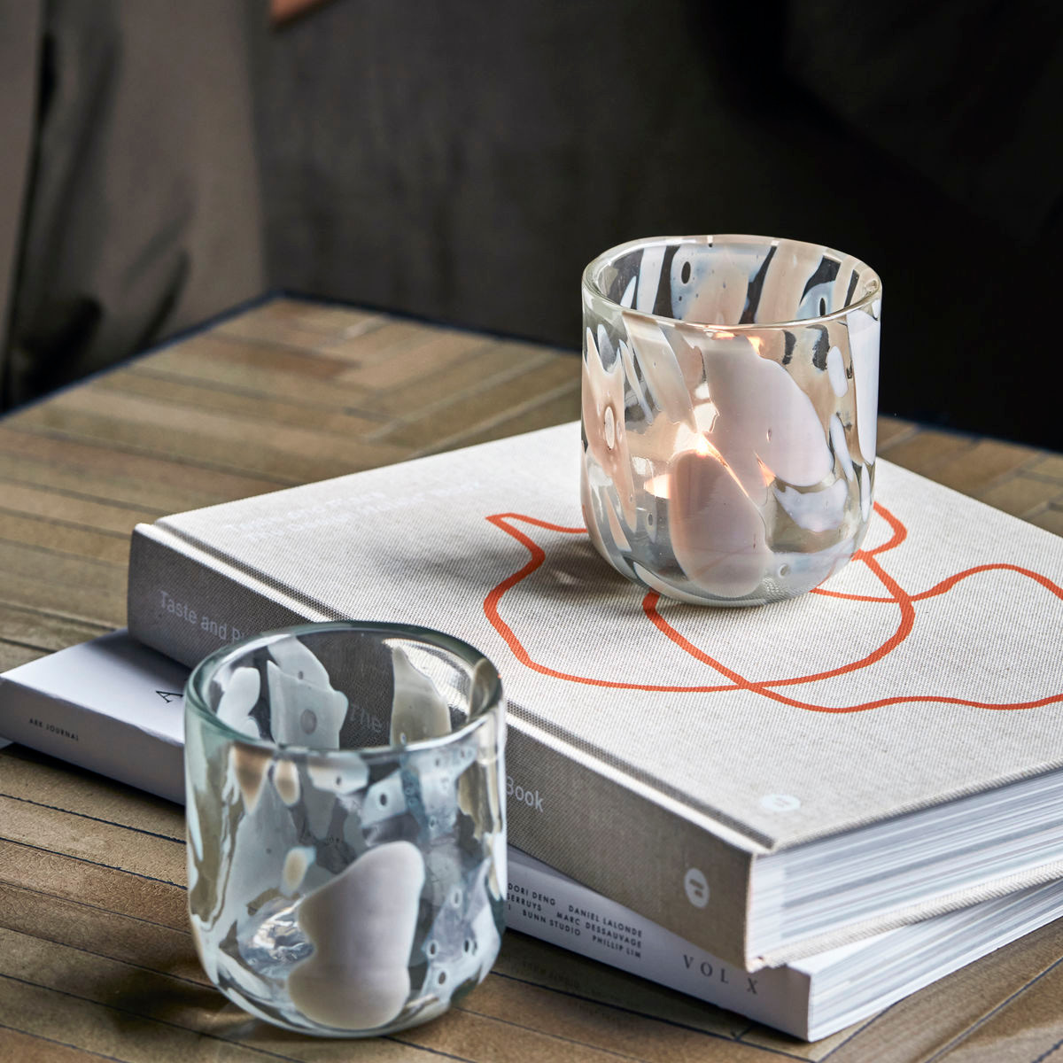 House Doctor Home Kynttilälyhty 9,5 cm 2 kpl Beige