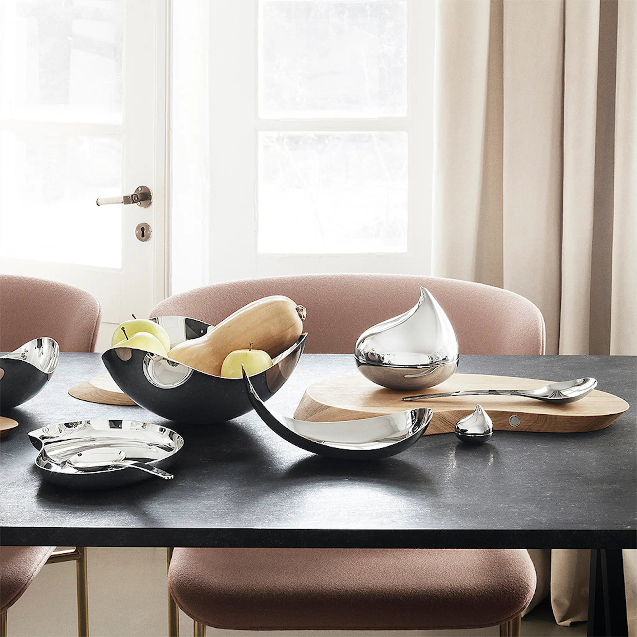Georg Jensen Bloom Serveringssked 2-pack