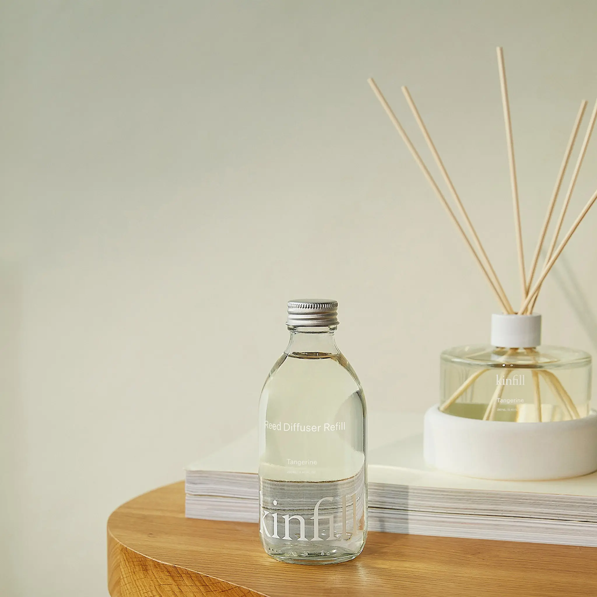 Kinfill Startkit Reed diffuser 250 ml tangerine