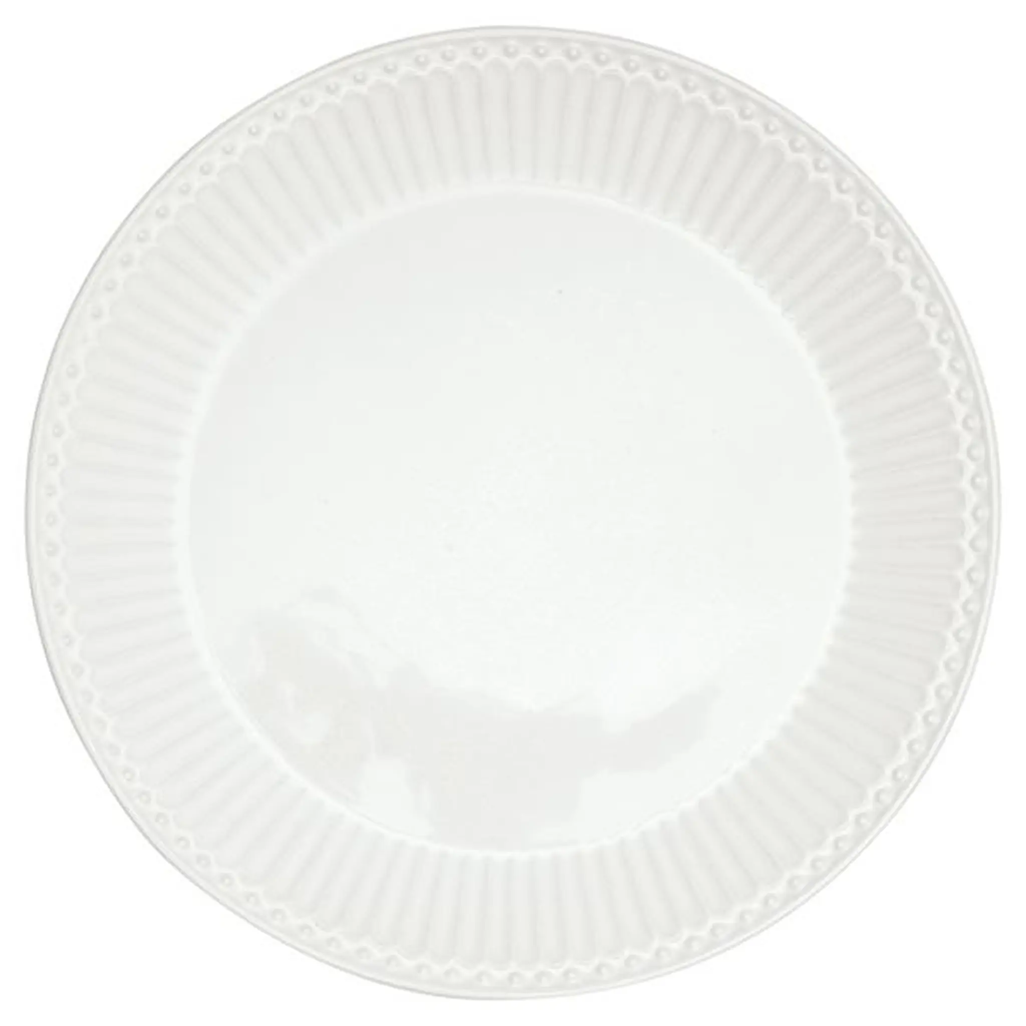 GreenGate Everyday Alice tallrik 23 cm white