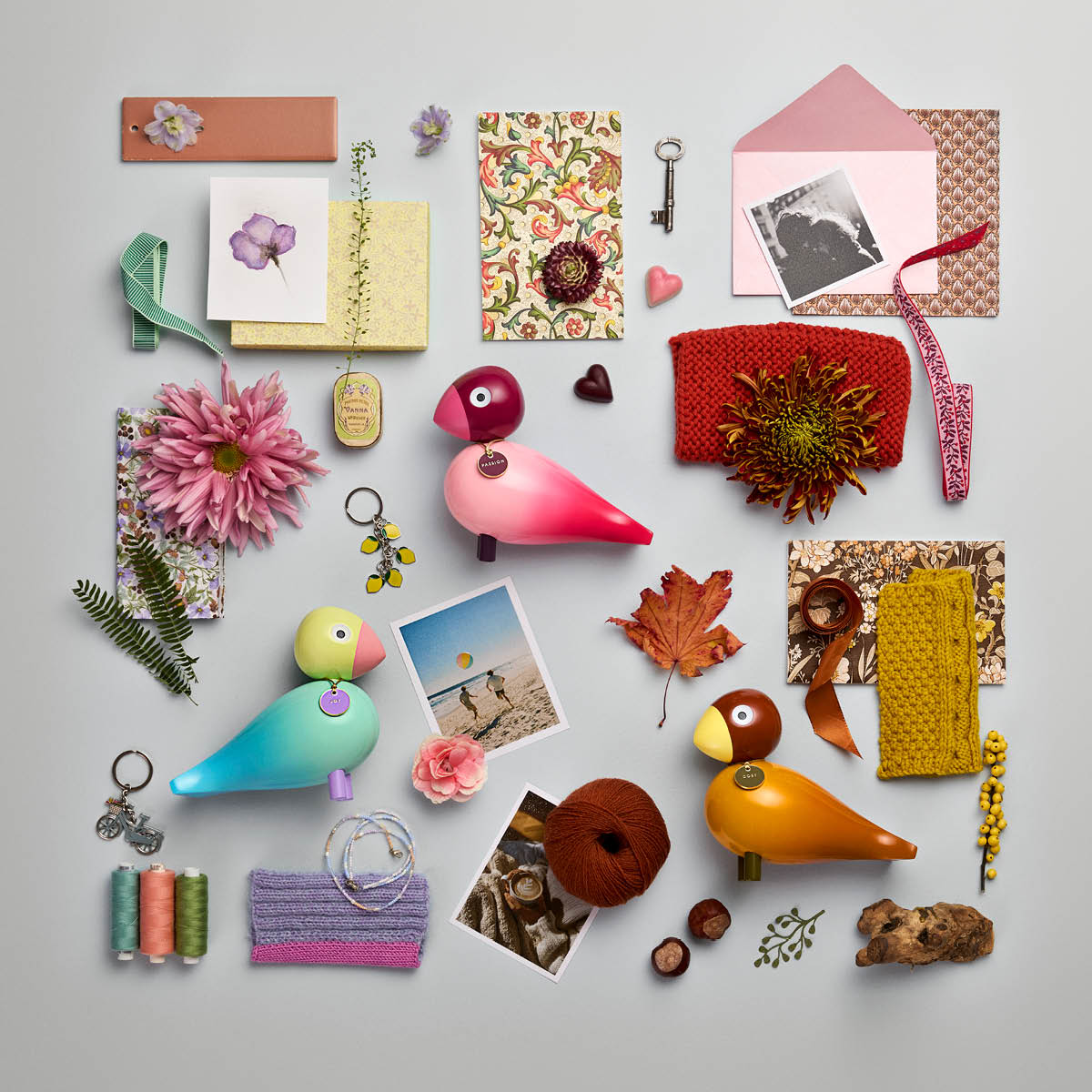 Kay Bojesen Denmark Story Bird sångfågel Joy 15,5 cm aqua