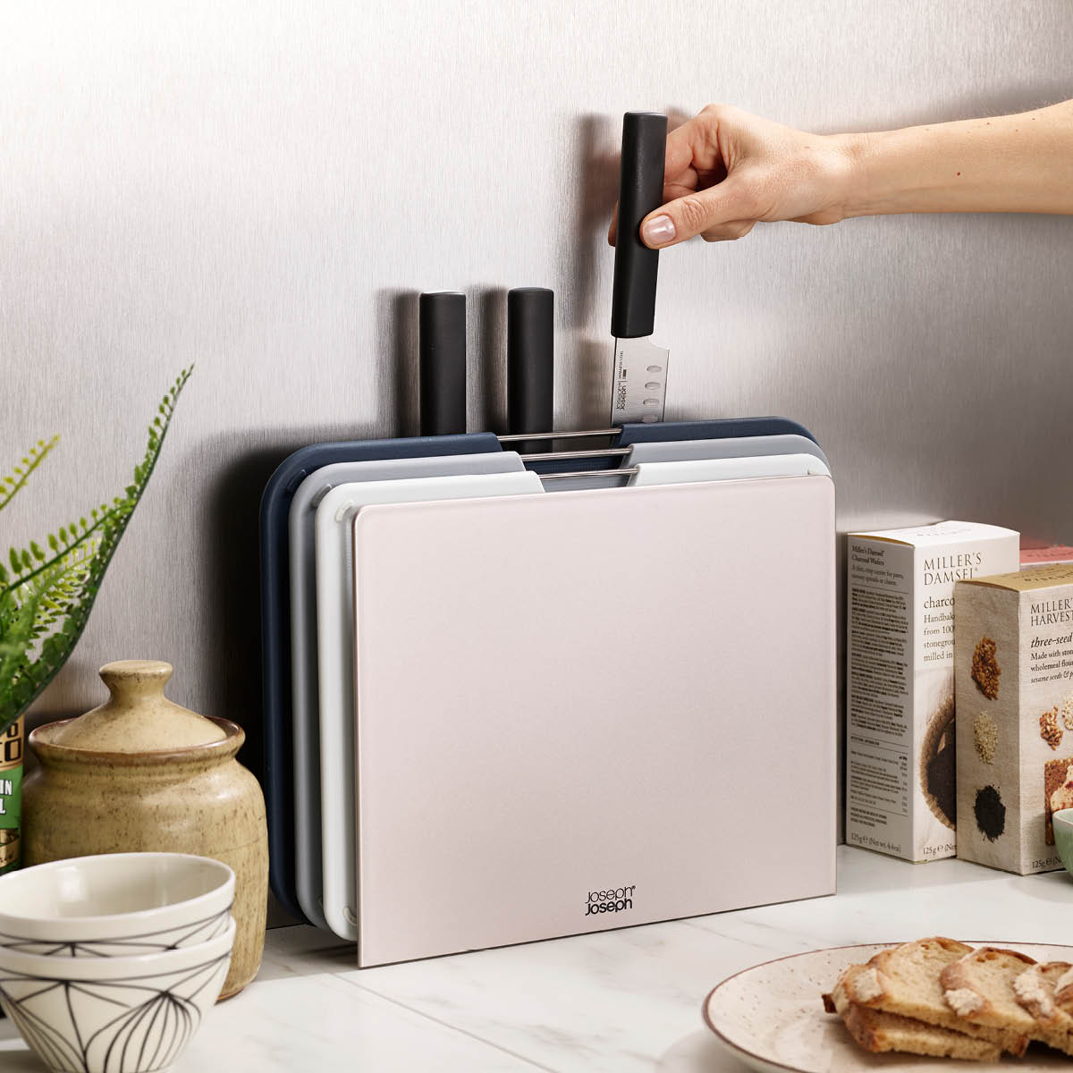 Joseph Joseph Skärbräda 35,5x33,5 cm Silver