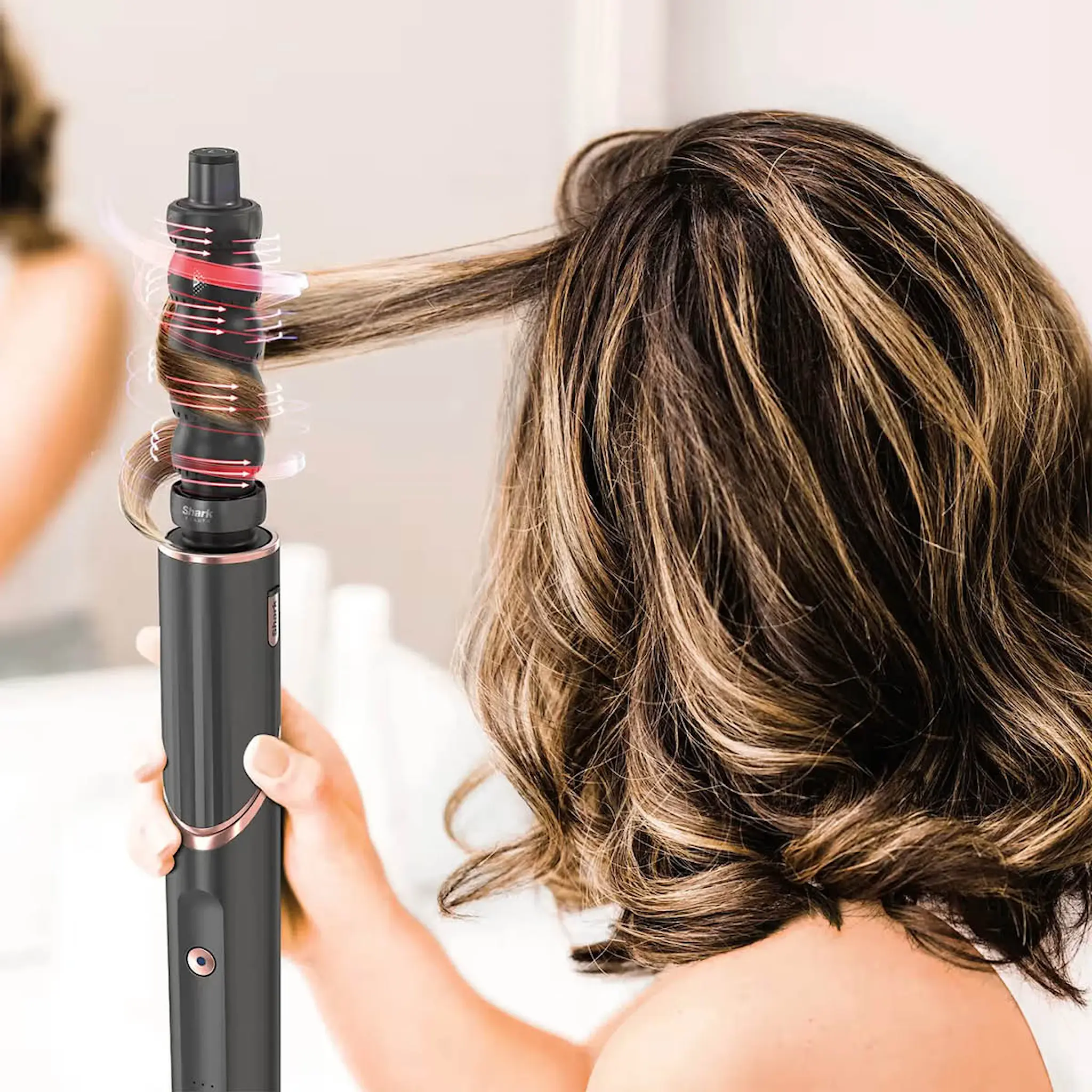 Shark Beauty FlexStyle 3-i-1 multistyler & hårfön HD426EU svart/rosé