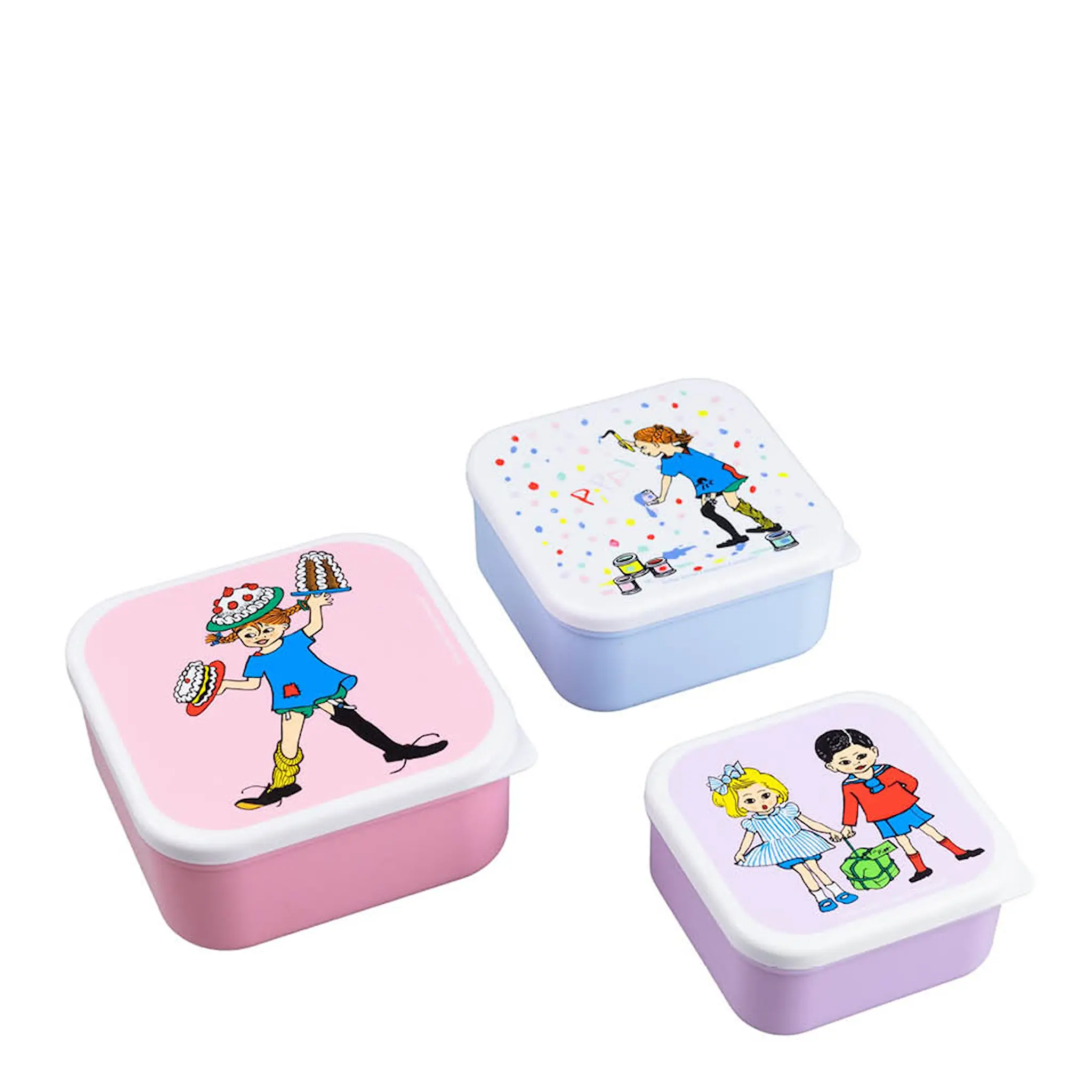 Rätt Start Pippi snacklåda 3-pack Födelsedag