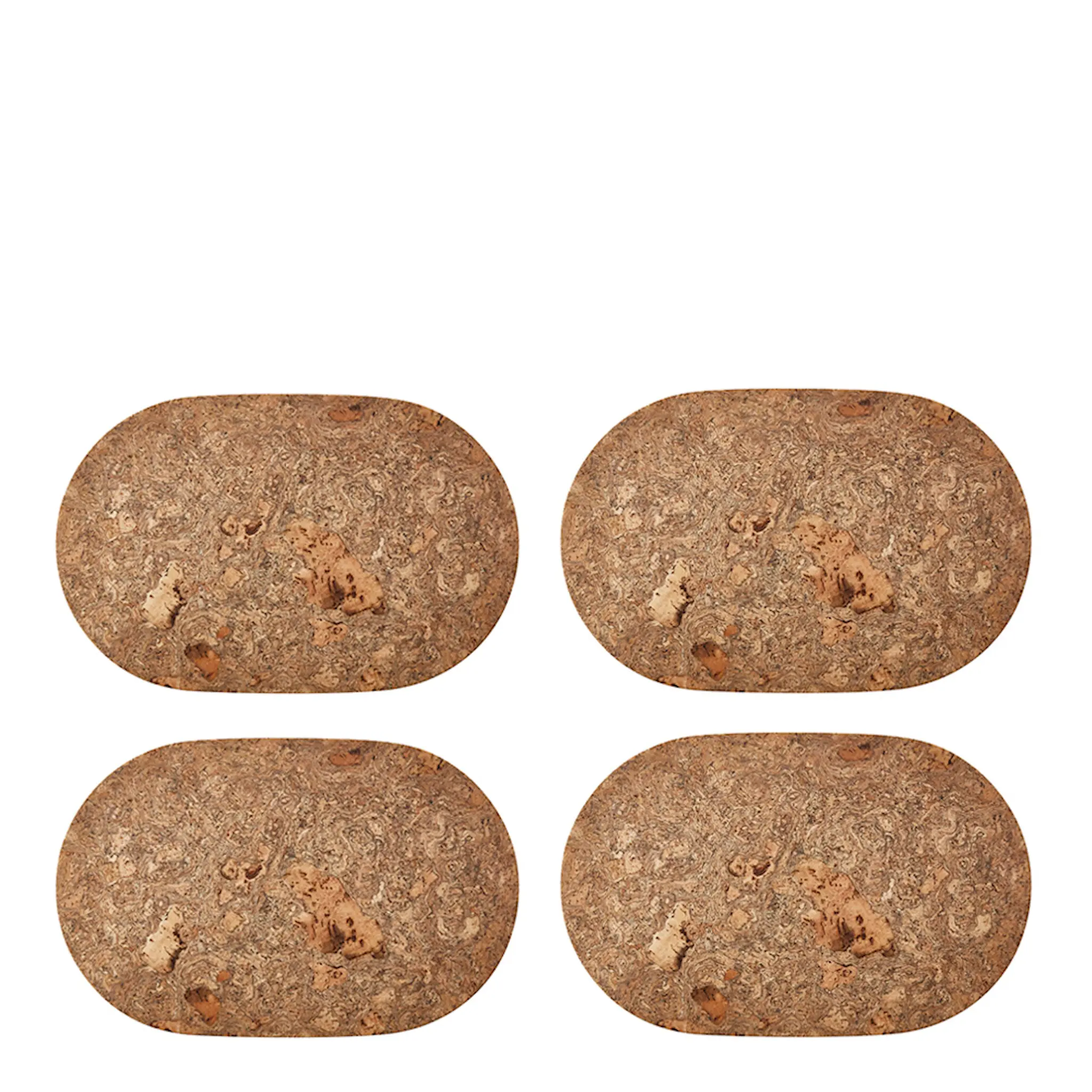 Stiernholm Skandinavien Bordsunderlägg Oval Kork 4-pack