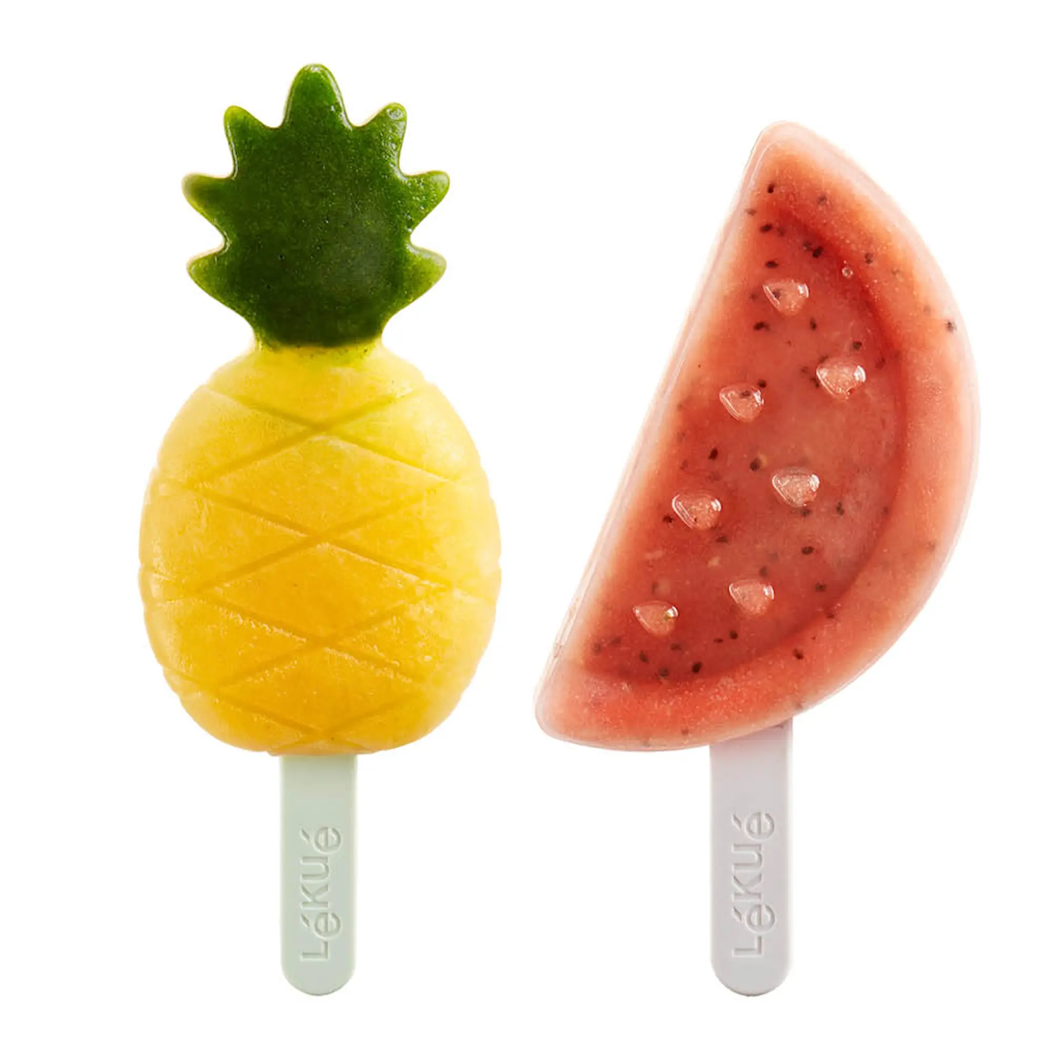 Lékué Tropisk glassform 4-pack melon/ananas