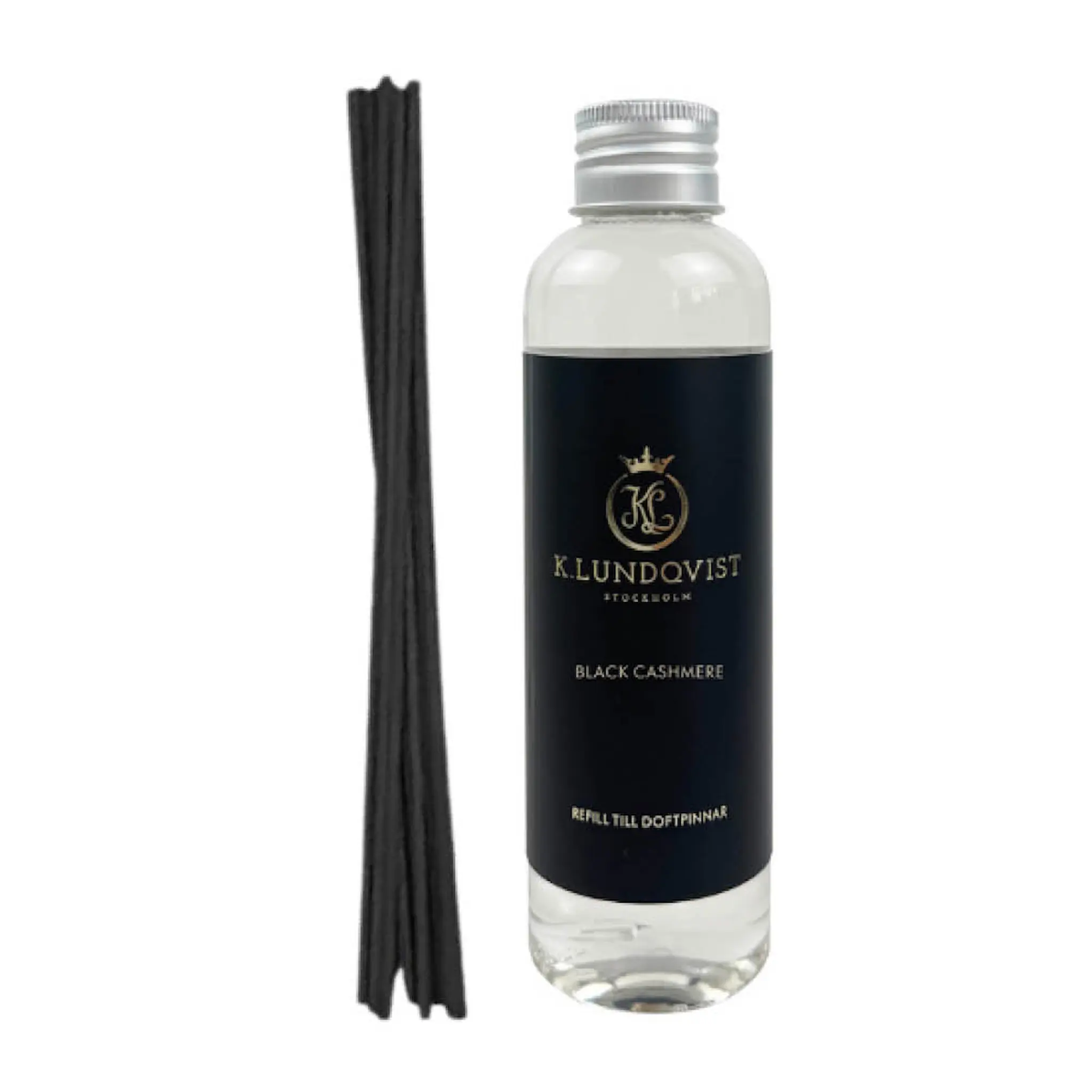 K. Lundqvist Stockholm Black Cashmere Tuoksutikut täyttöpakkaus 150 ml