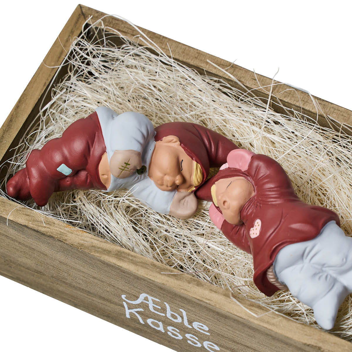 Klarborg Adam & Annika tomtar i trälåda 13,5 cm