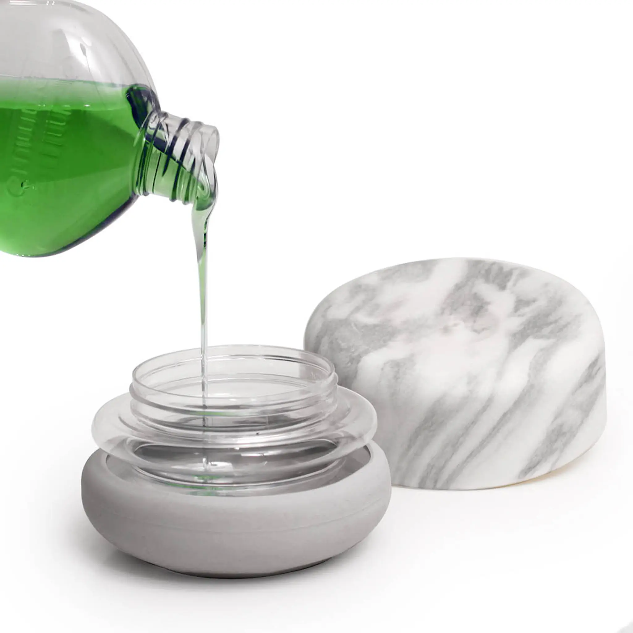 Bosign Do-Dish diskmedelspump 11 cm marmor/ljusgrå