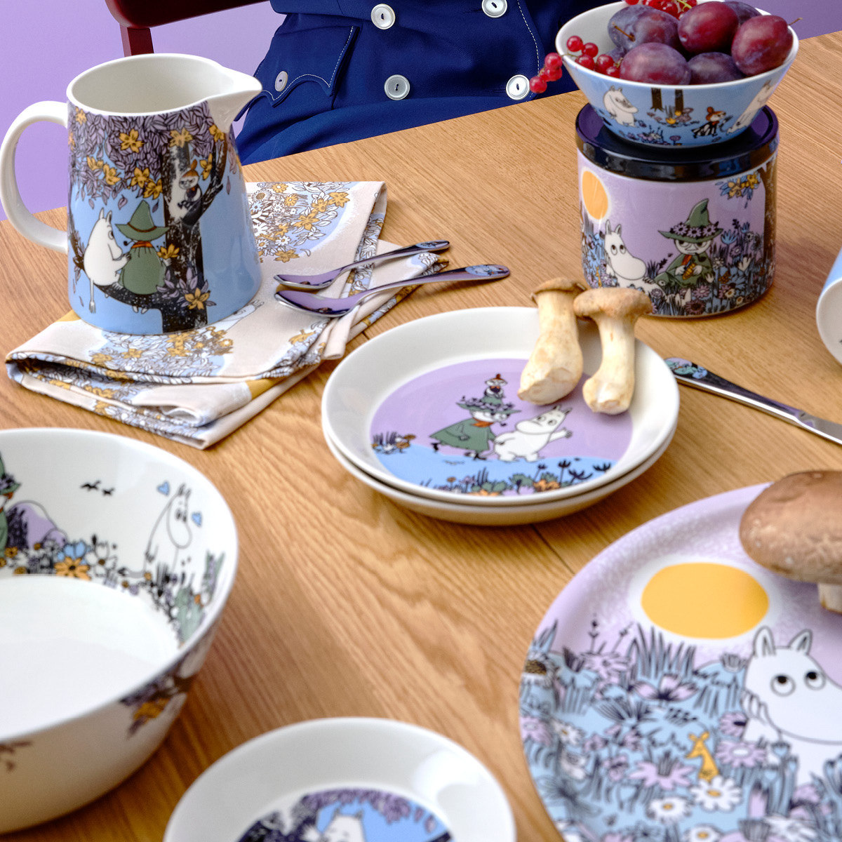 Moomin Arabia Mummi asjett 19 cm Venner for alltid 80 år