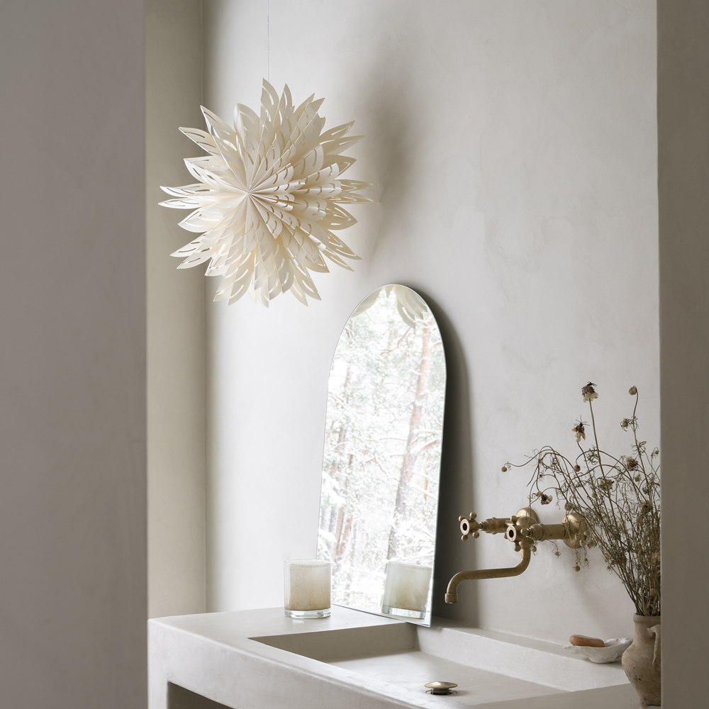 Watt & Veke Siv Julstjärna 60cm Vit