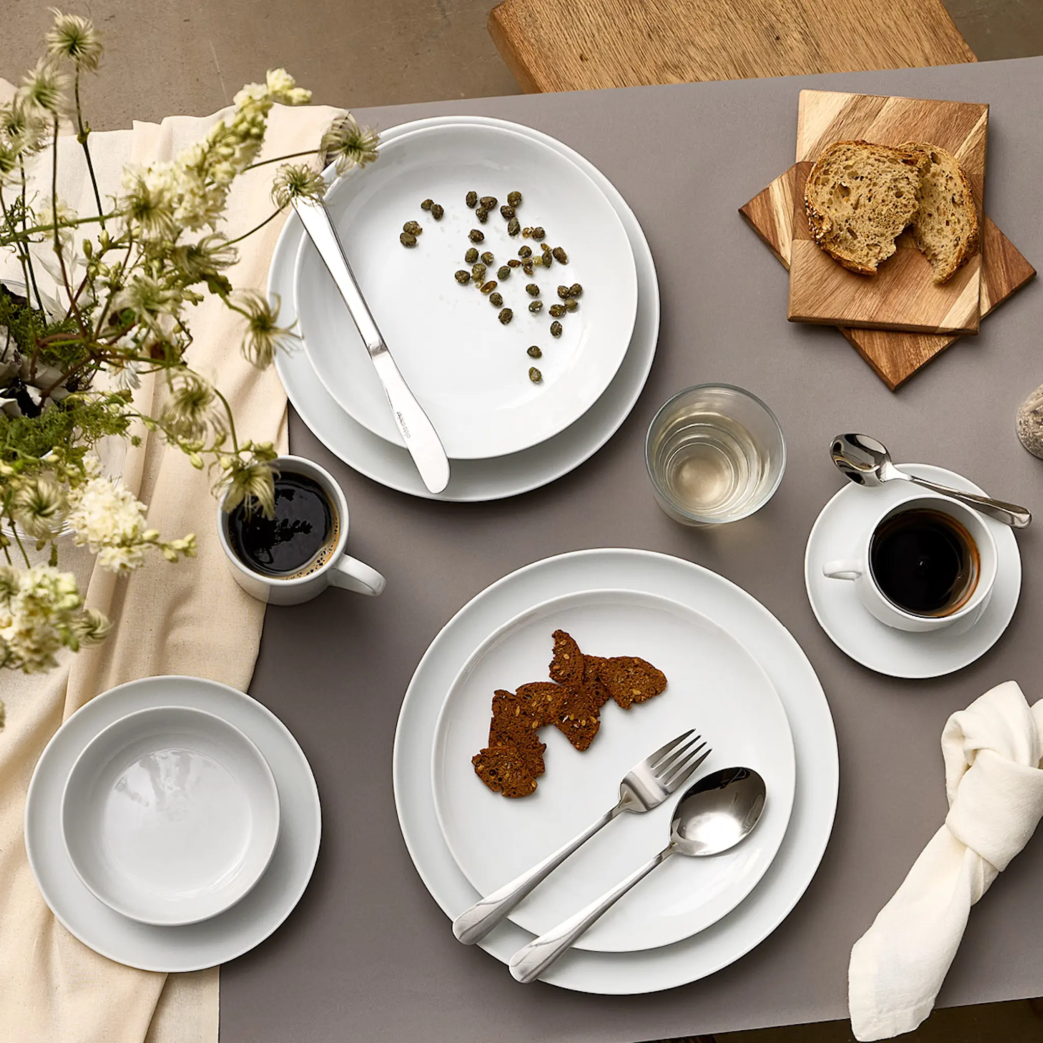 Aida Atelier tallrik 25 cm 4-pack super white