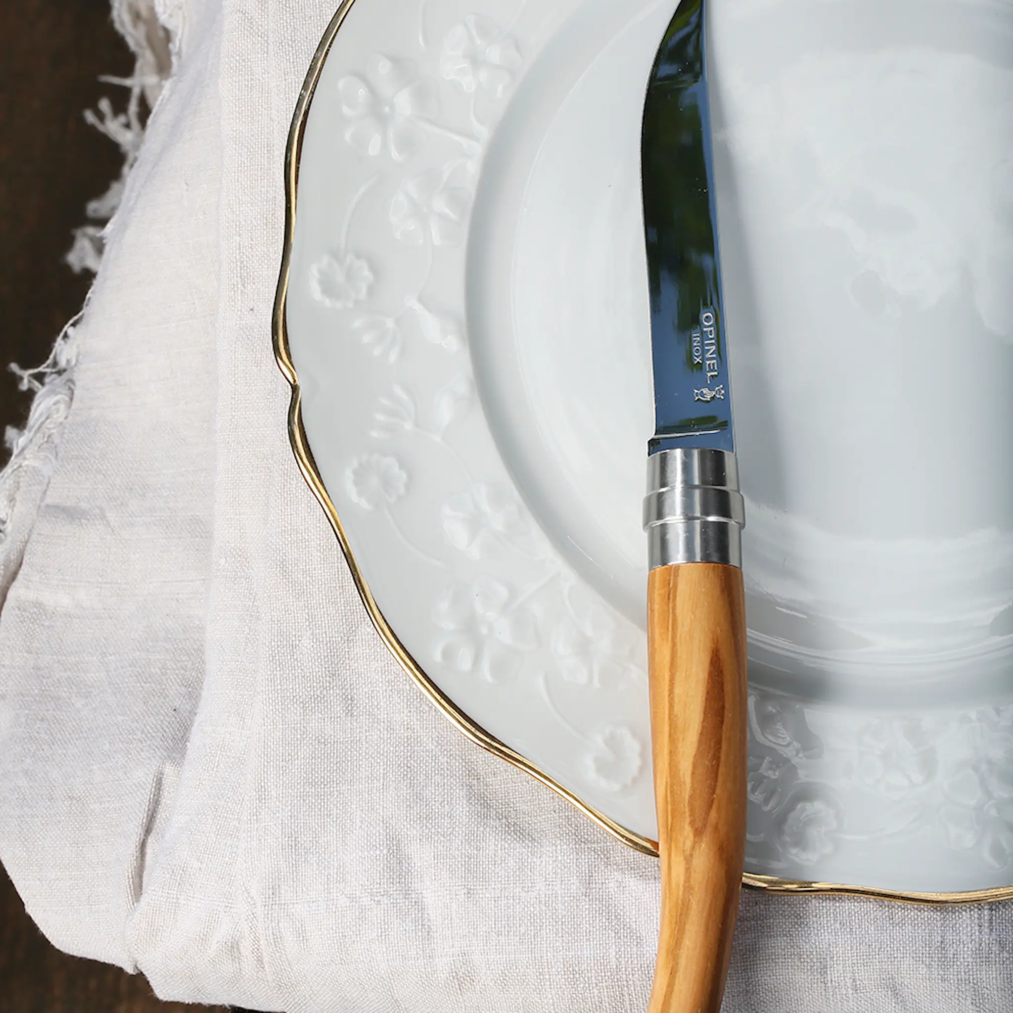 Opinel Table Bois Table Chic knivar 4-pack oliv