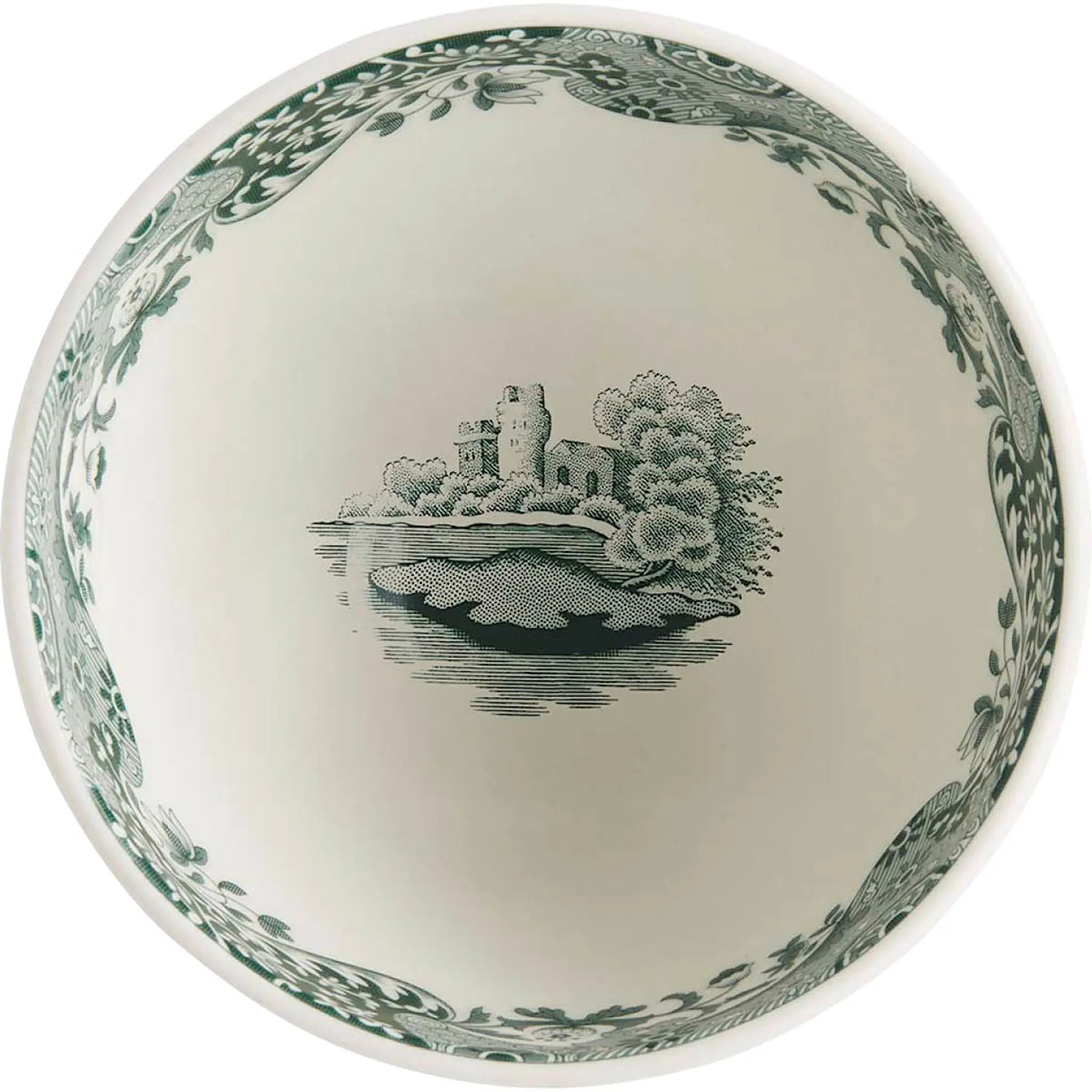 Spode Heritage Green Italian skål 11 cm grön/vit