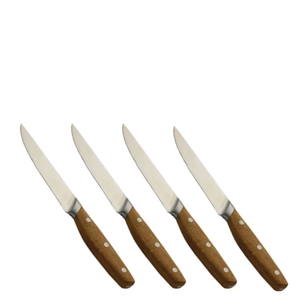 Bosco grillkniv 13 cm 4-pack stål/ek