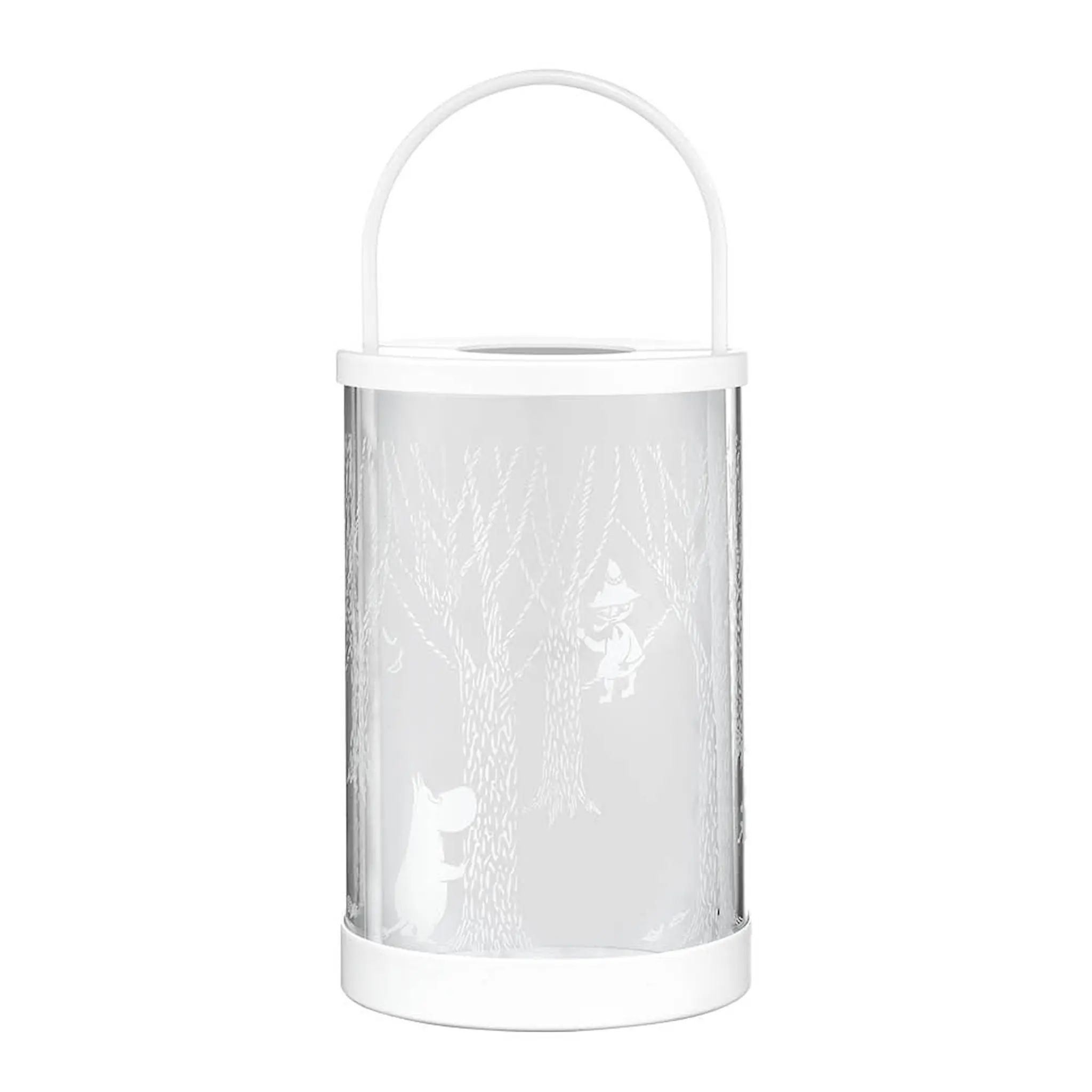 Muurla Mumin lykta glas/metall 26 cm I skogen