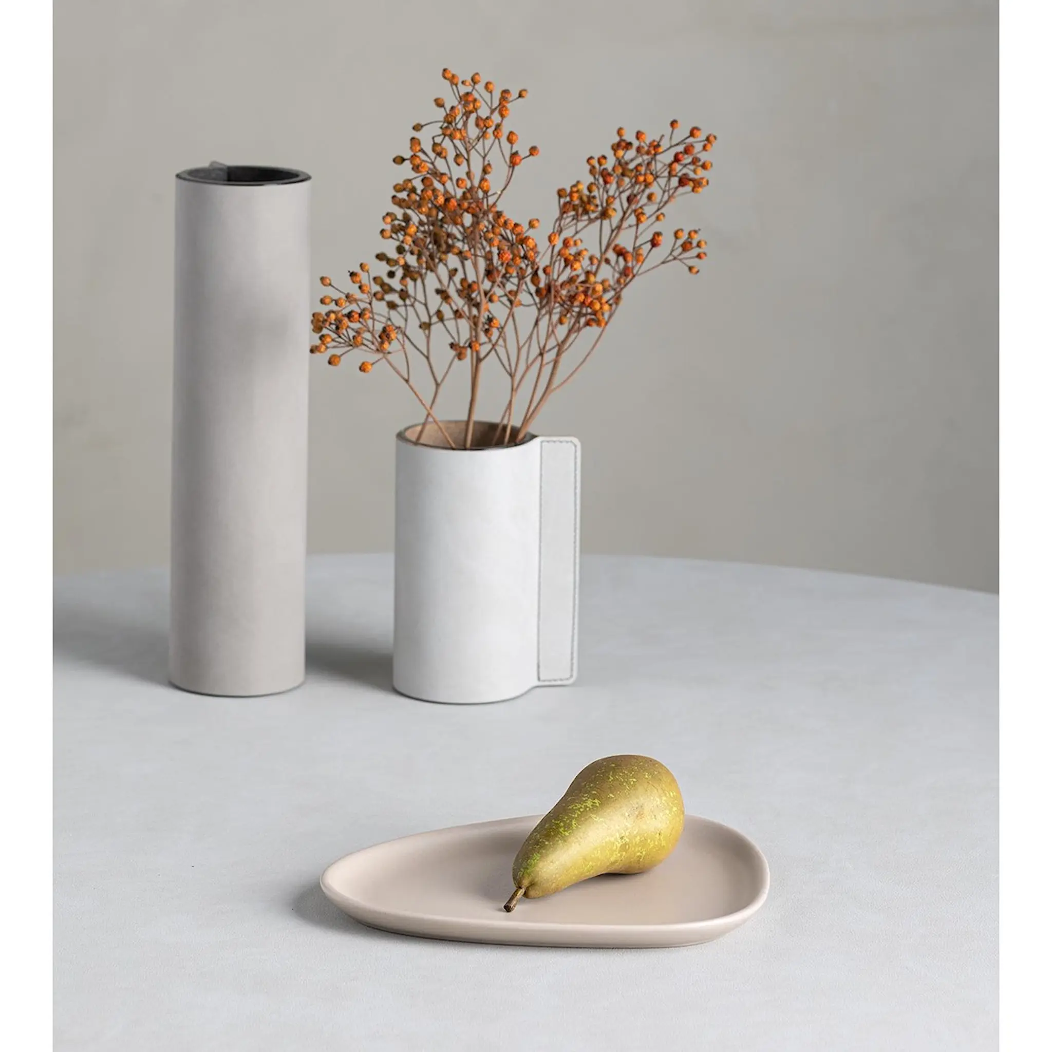 LIND DNA Curve Stoneware Tallrik 22x19 cm Sand
