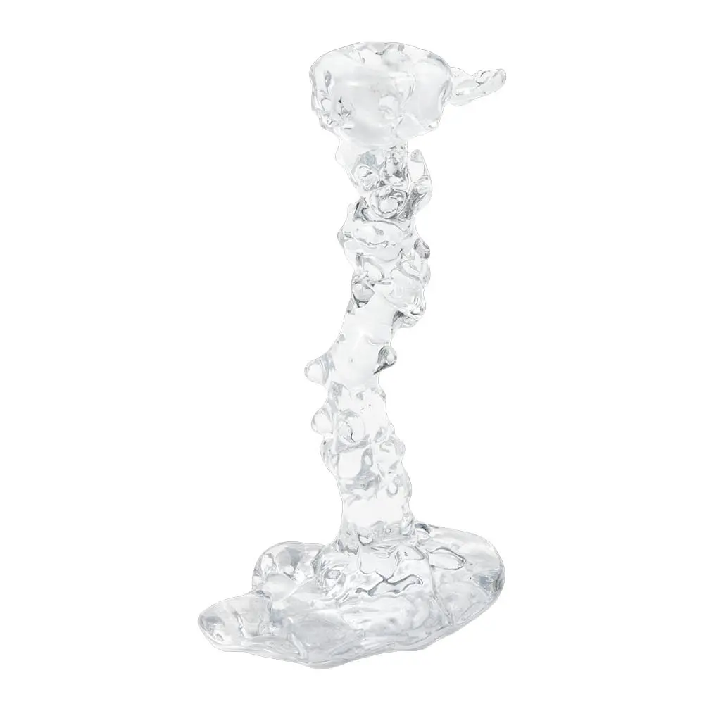 Drip kynttilänjalka lasissa 25 cm kirkas
