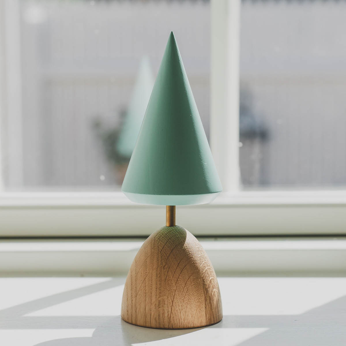 FableWood Thor Puufiguuri Joulukuusi 17 cm Turkoosi