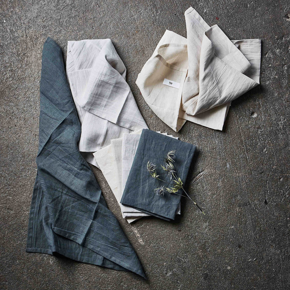 Aida Raw Keittiöpyyhe 50x70 cm 2 kpl Nature