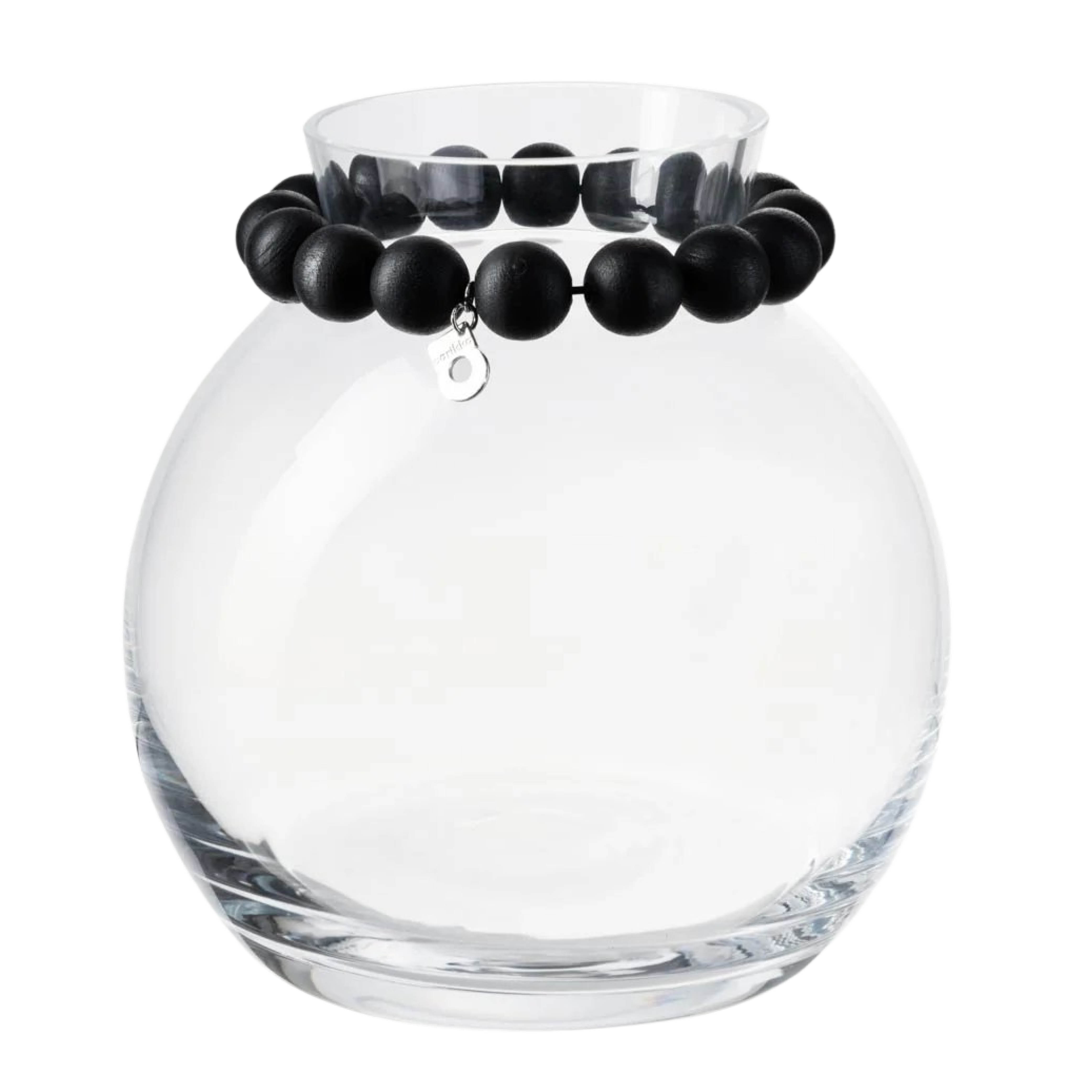 Aarikka Porla glassvase liten 16 cm svart