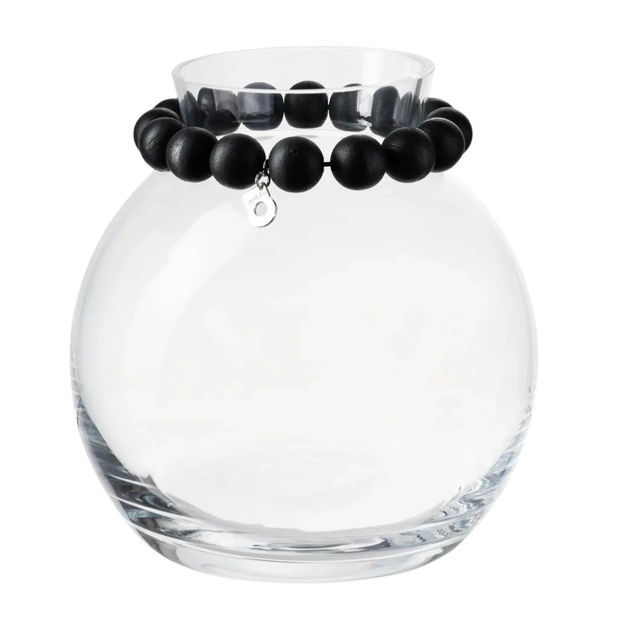 Aarikka Porla glassvase liten 16 cm svart
