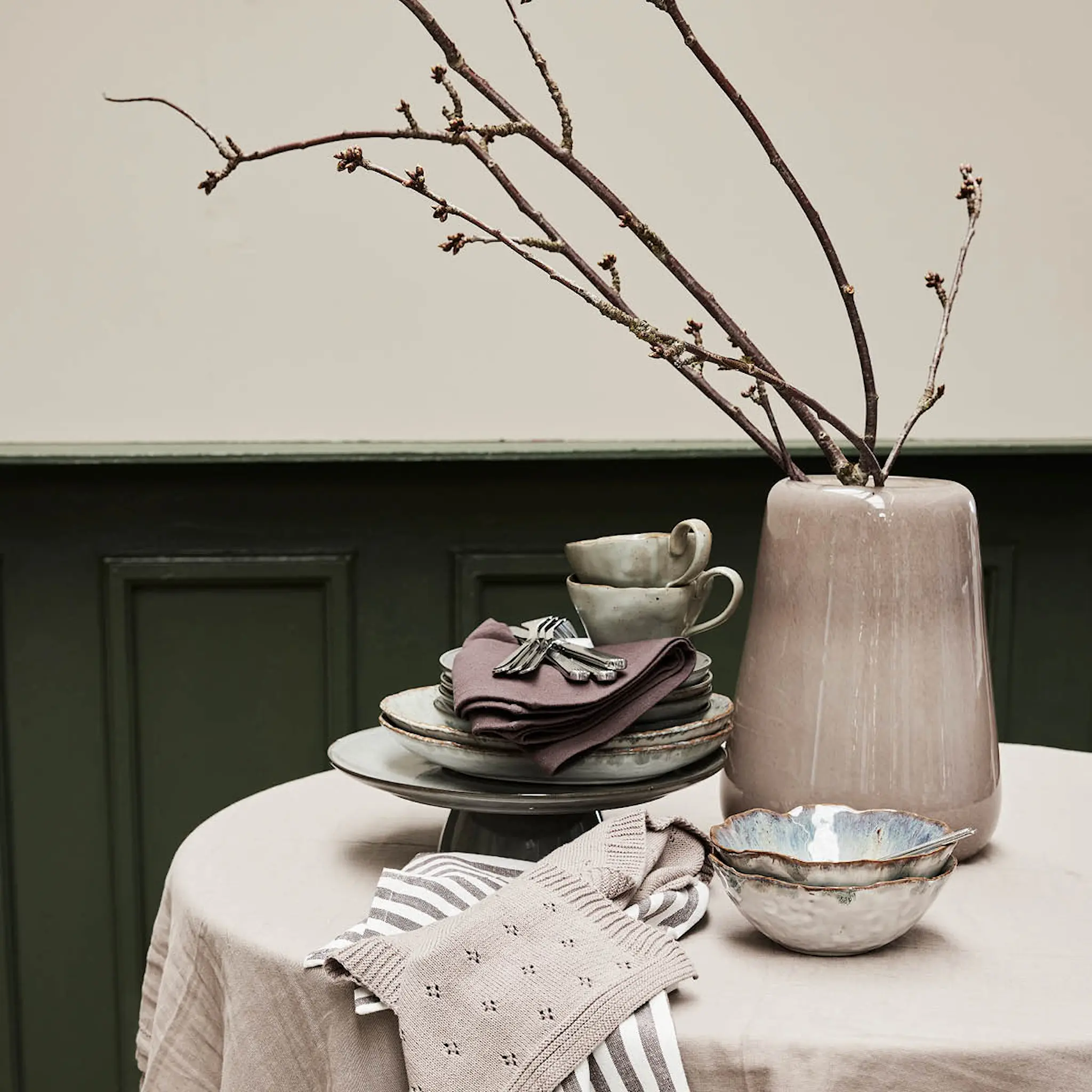 Lene Bjerre Milla skål 17 cm grön