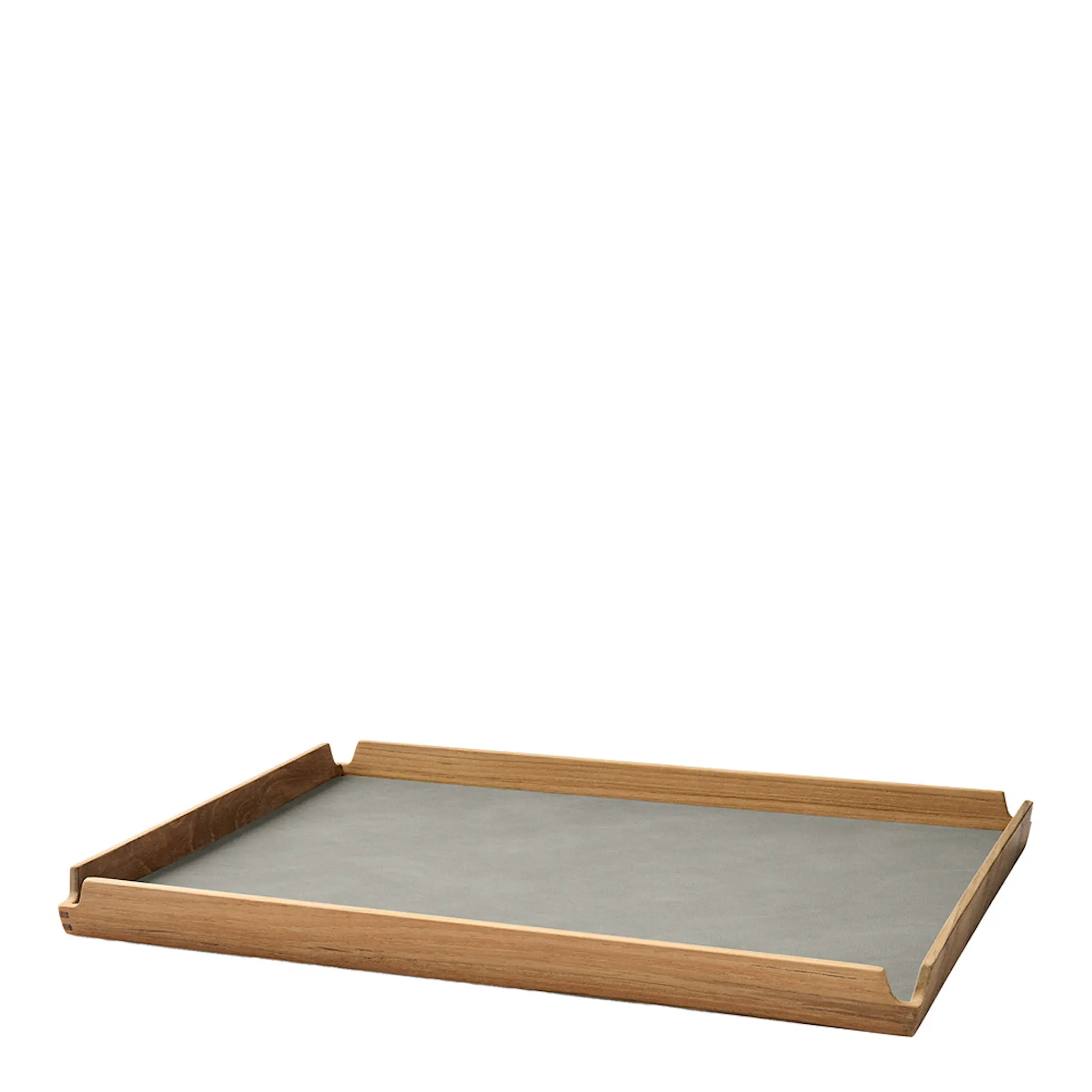 LIND DNA Airy teak bricka 37,1x47,1 cm nupo ljusgrå