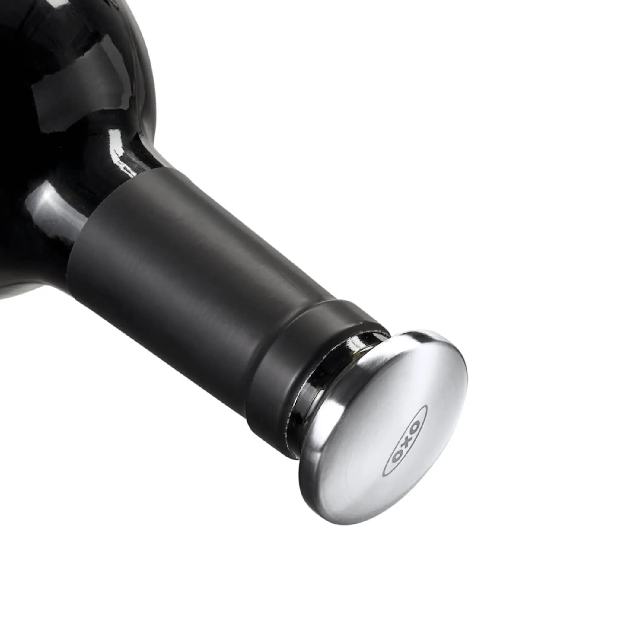 Oxo Oxo Viinipullonsulkija 2 kpl Musta