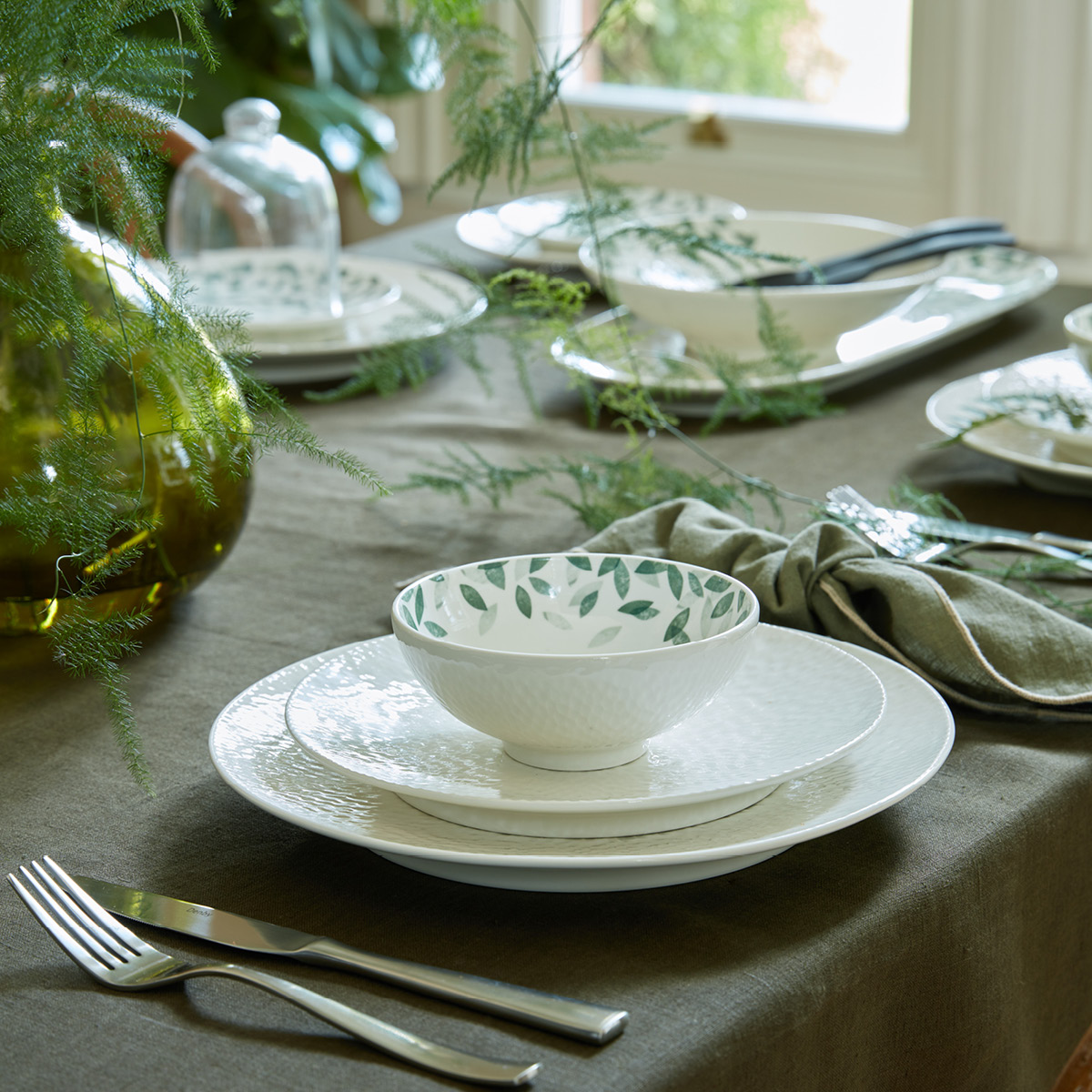 Denby Carve White assiett 17,5 cm