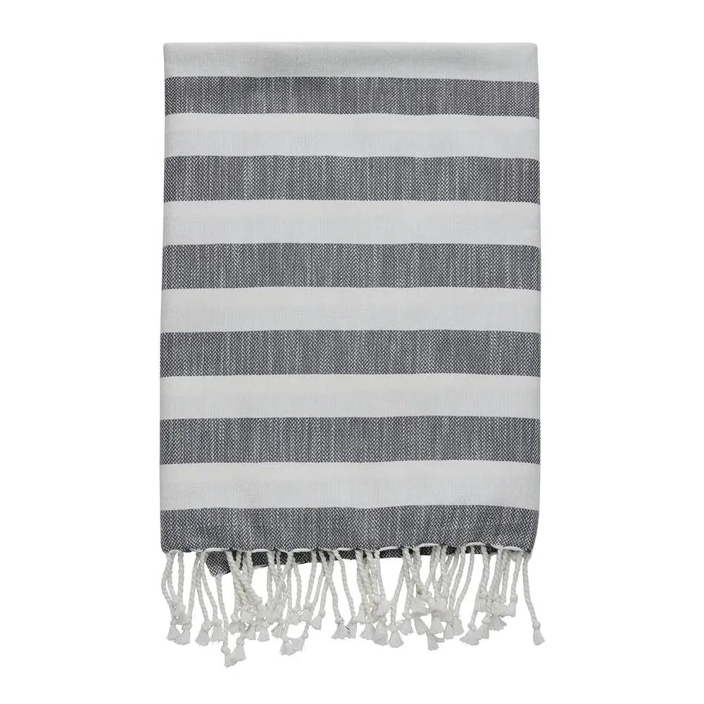 Felima badehåndkle 90x180 cm hvit/mørk grå