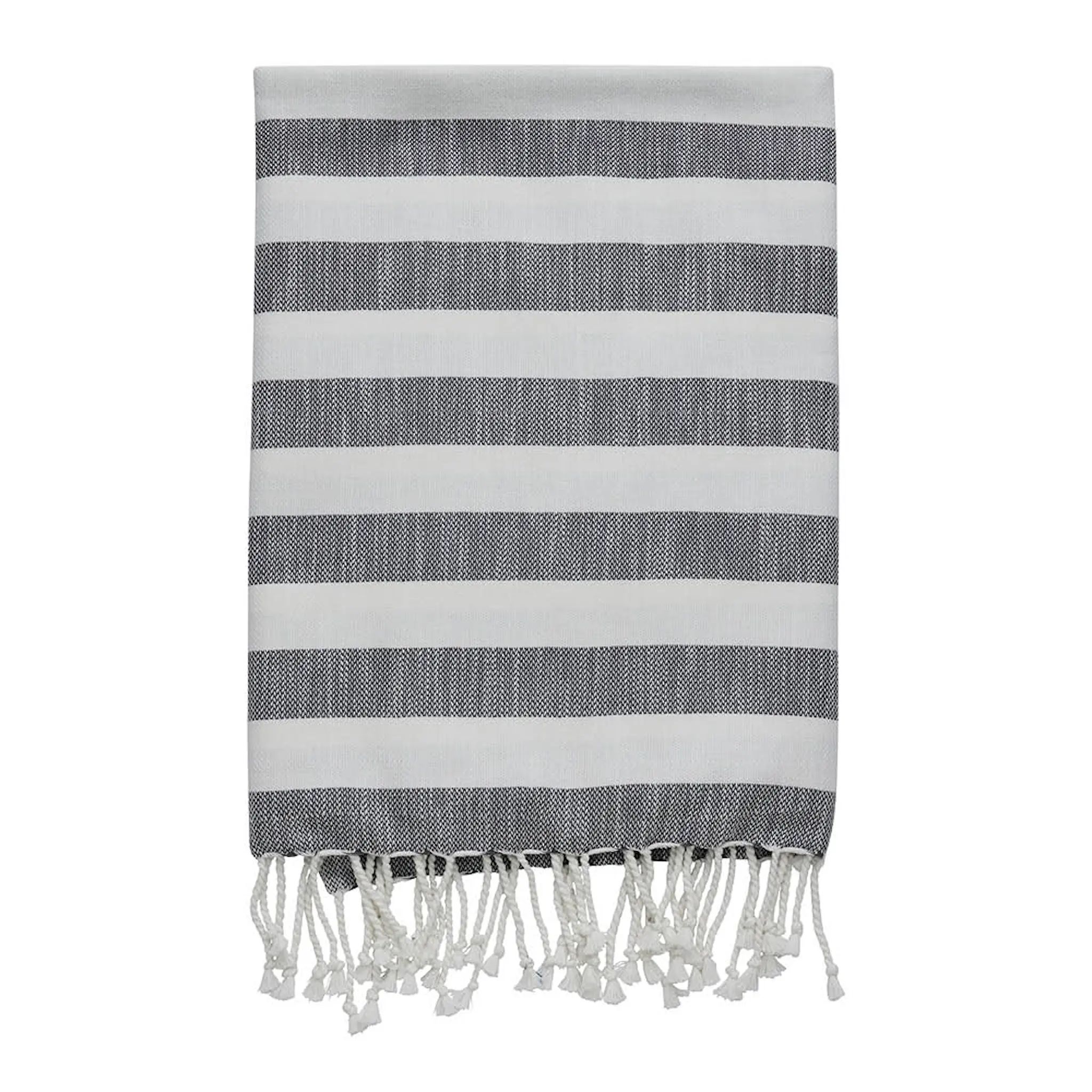 Lene Bjerre Felima badehåndkle 90x180 cm hvit/mørk grå
