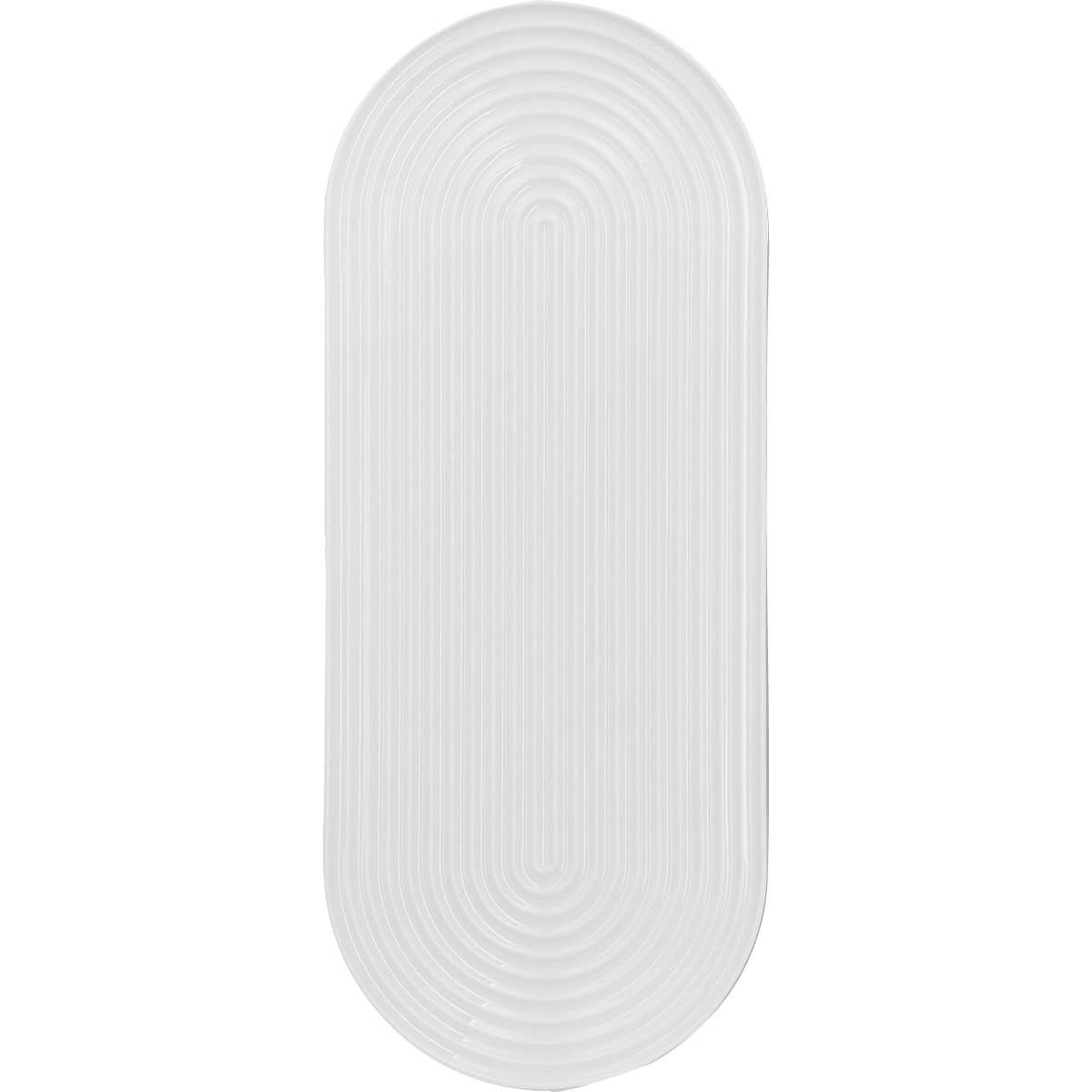 Lyngby Porcelæn Lyngby Tura oval serveringsfat 48x20 cm hvit