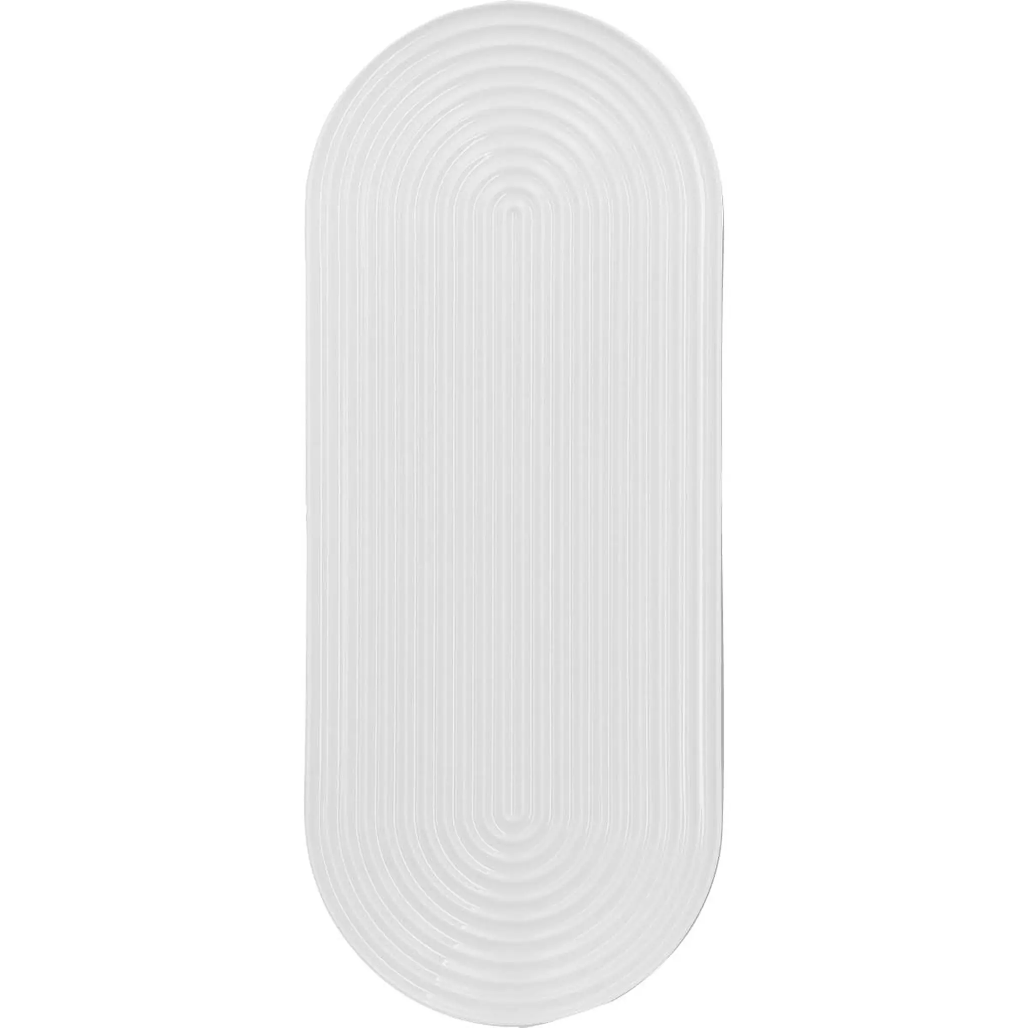 Lyngby Porcelæn Lyngby Tura oval serveringsfat 48x20 cm hvit