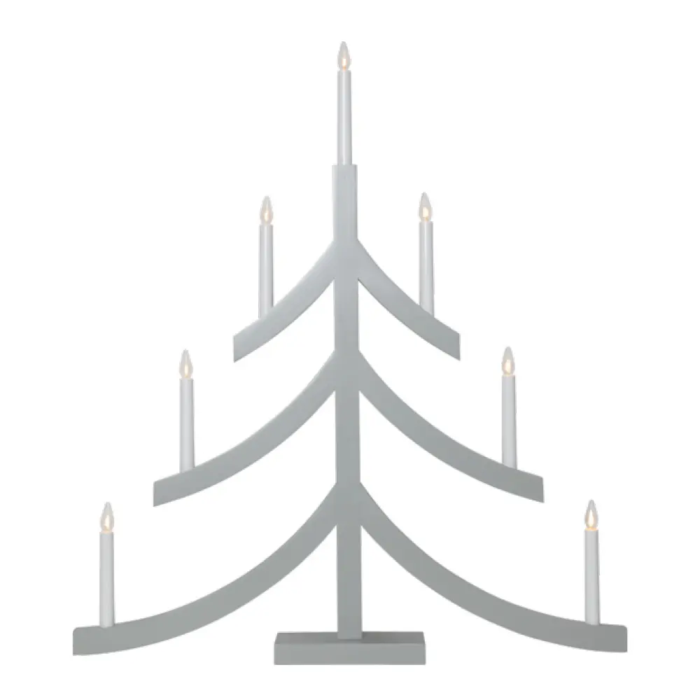 Pagod Sähkökynttelikkö kuusi 7 lamppua Harmaa