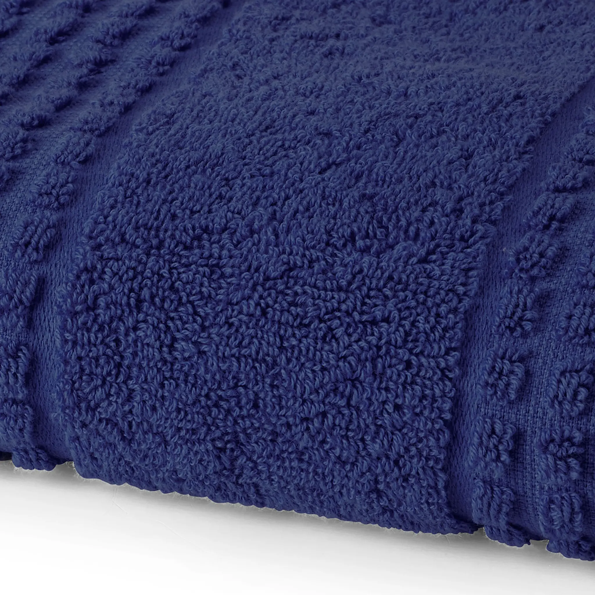 Juna Check handduk 70x140 cm marinblå