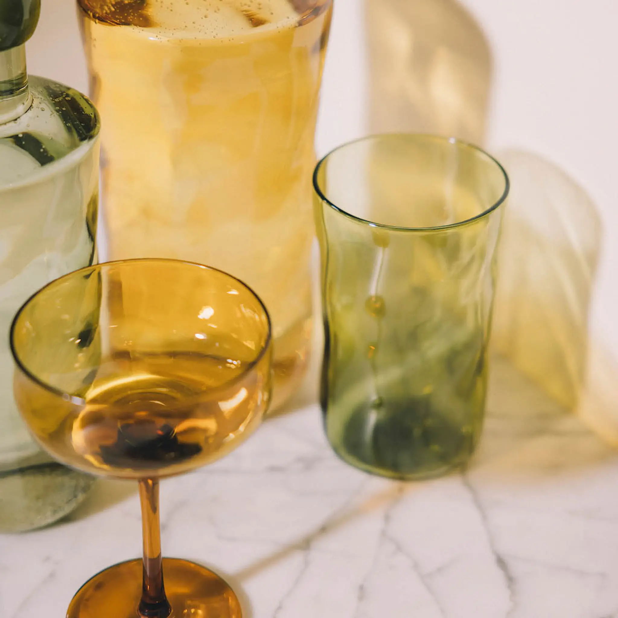 Paveau Swirl longdrink glass 48 cl 2 stk Moss