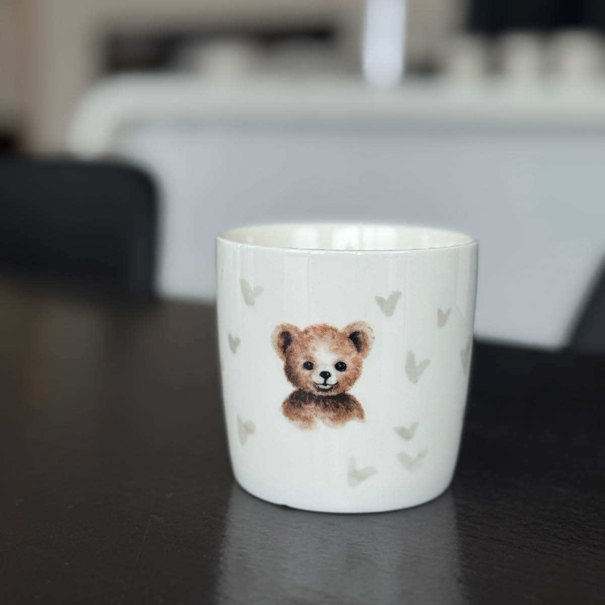 Sögne Home Barnmugg Björn 25 cl vit