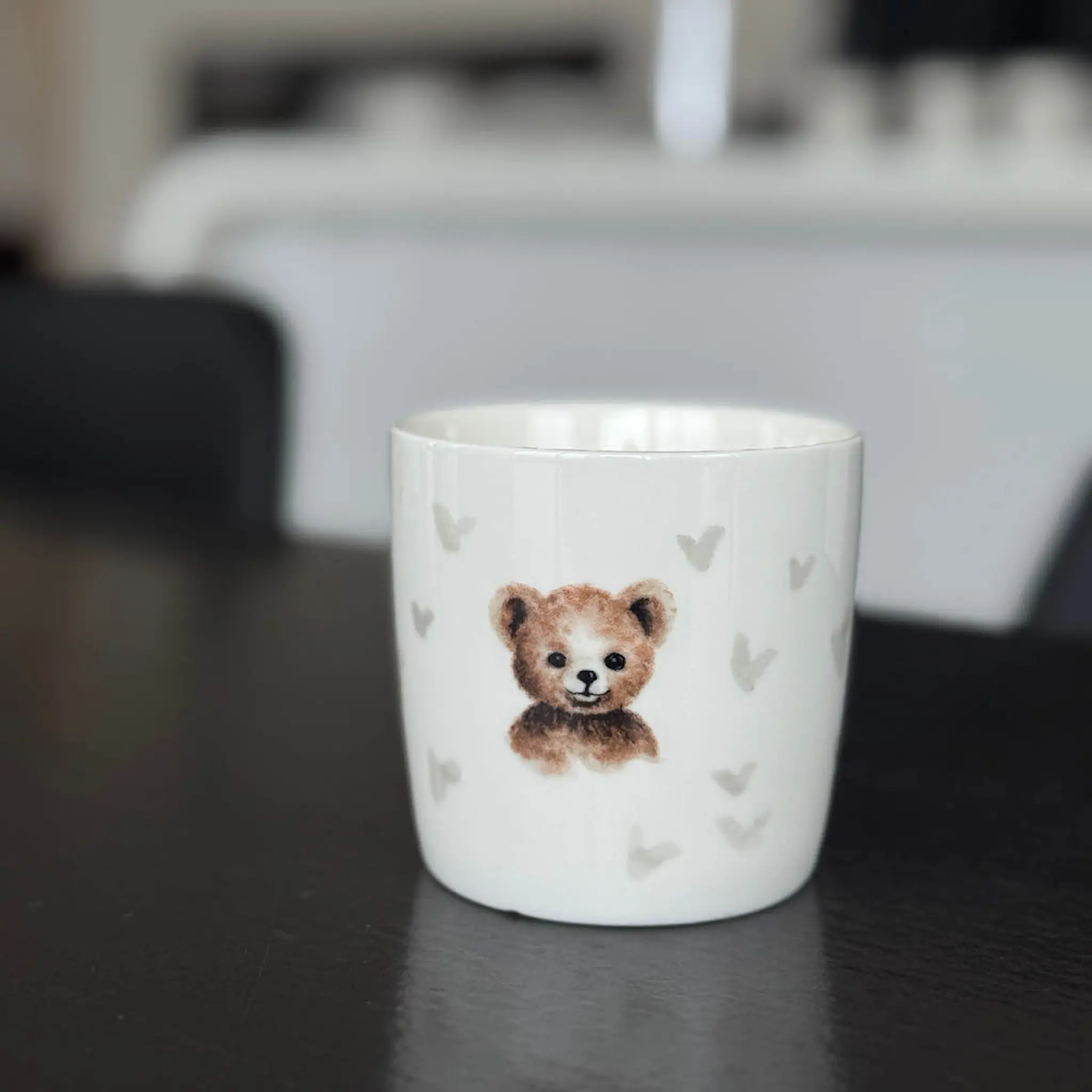 Sögne Home Barnmugg Björn 25 cl vit