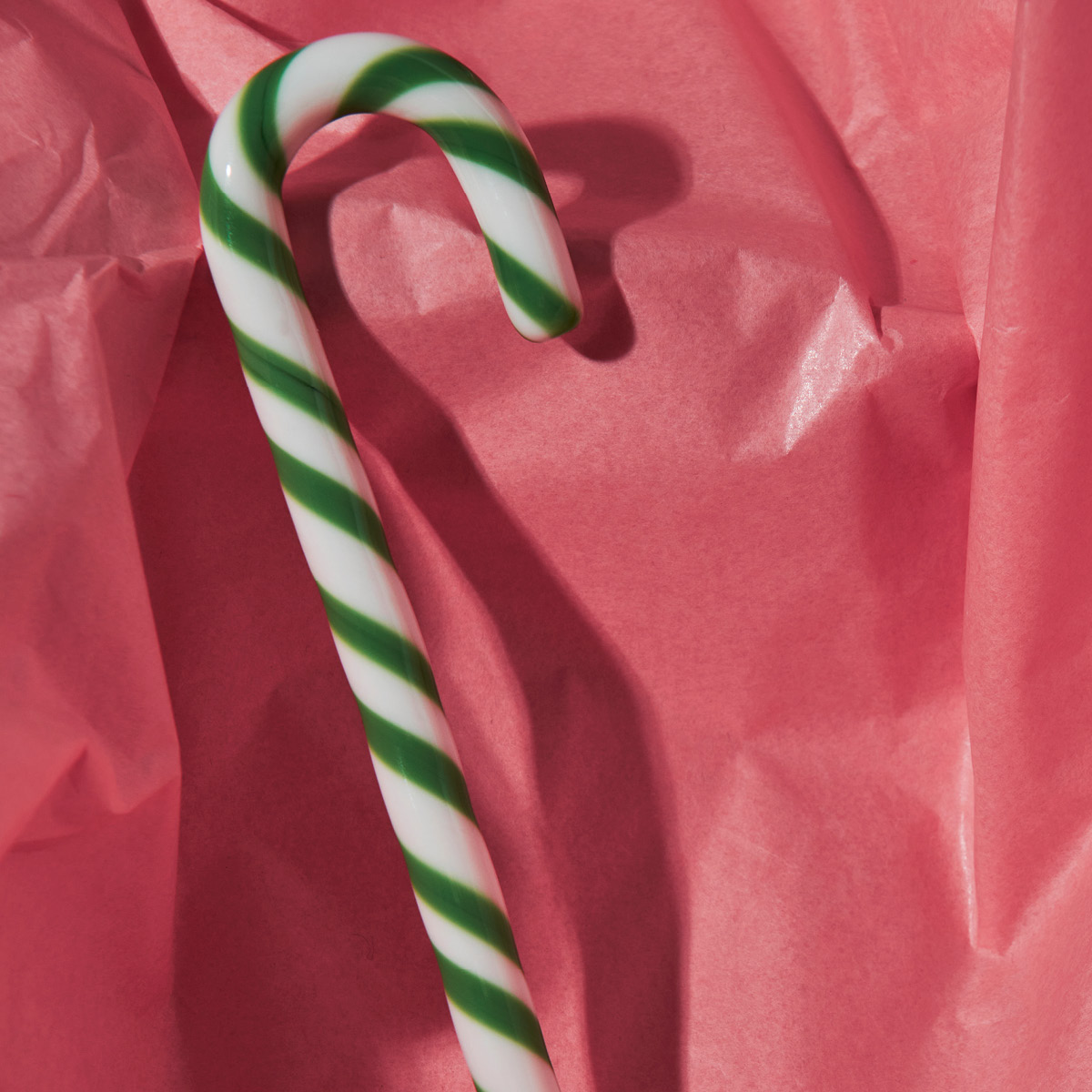 Kosta Boda Polka Joulukoriste lasi 17 cm Valkoinen/Vihreä