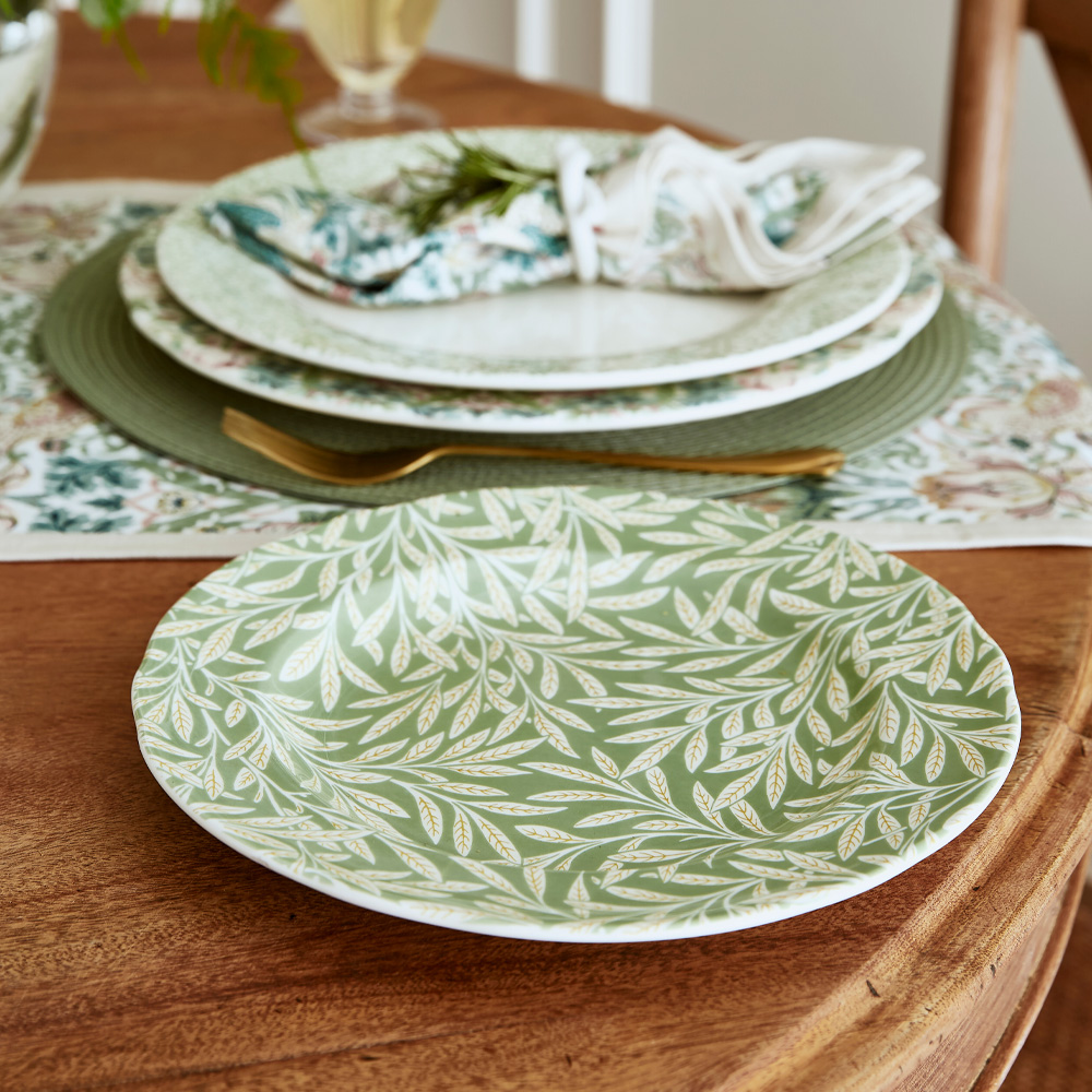 Spode Morris & Co tallerken 23 cm willow