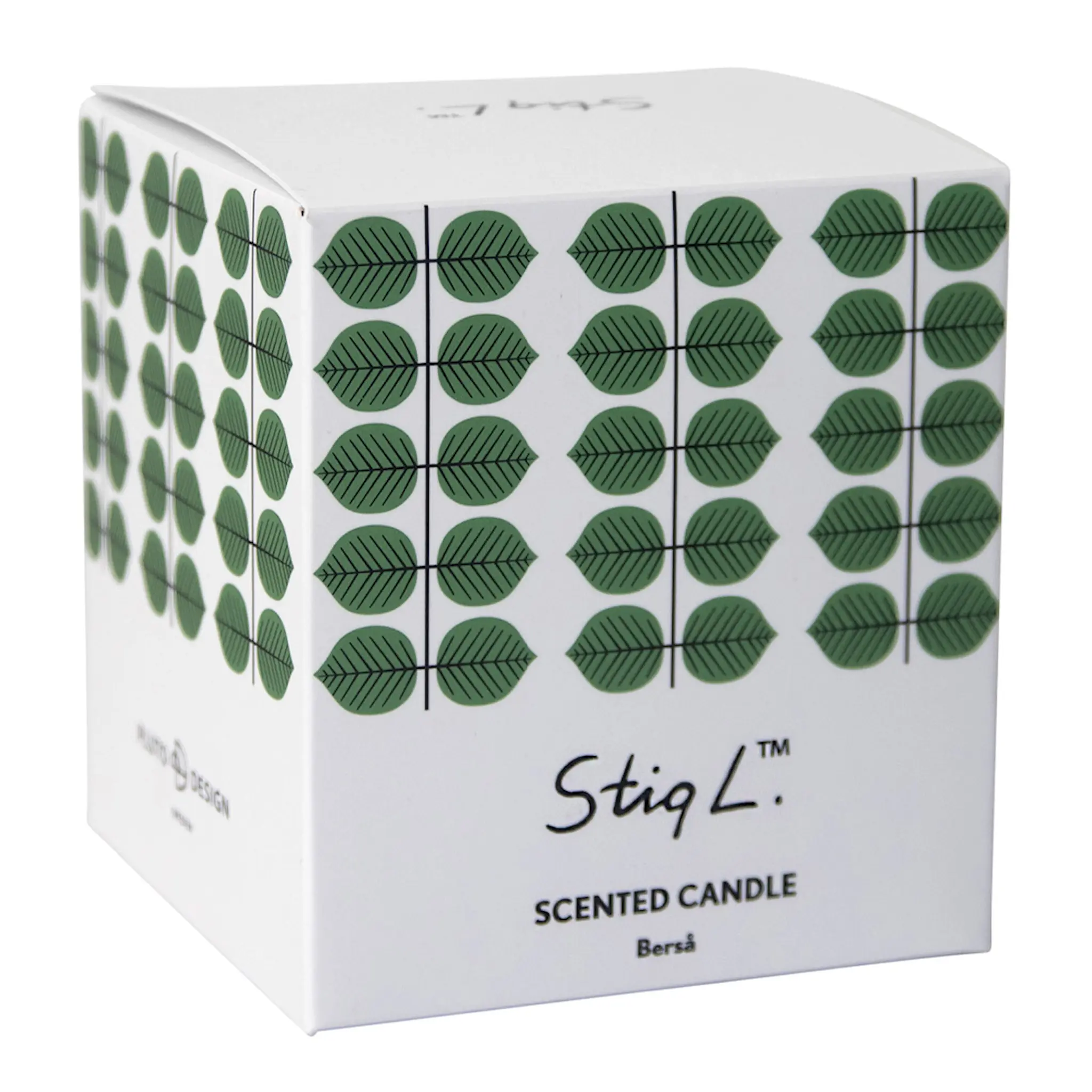 Pluto Berså Tuoksukynttilä 200g Valkoinen/Vihreä