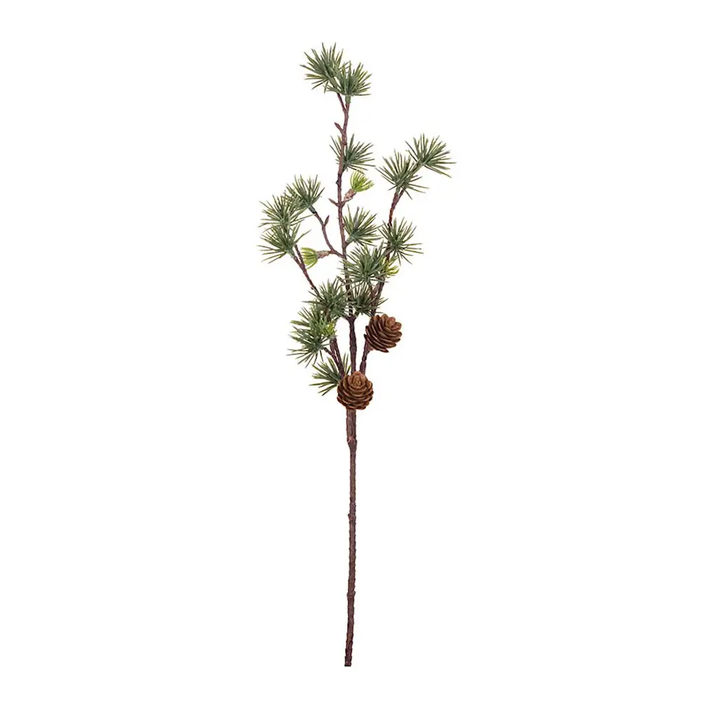 Lerkekvist kunstig snittblomst 55 cm grønn
